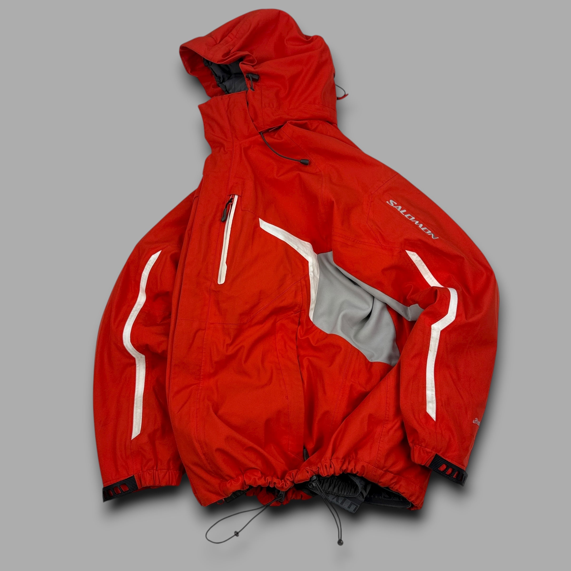 Salomon 2007 technical multi-pocket recco clima-pro storm ski jacket (M)