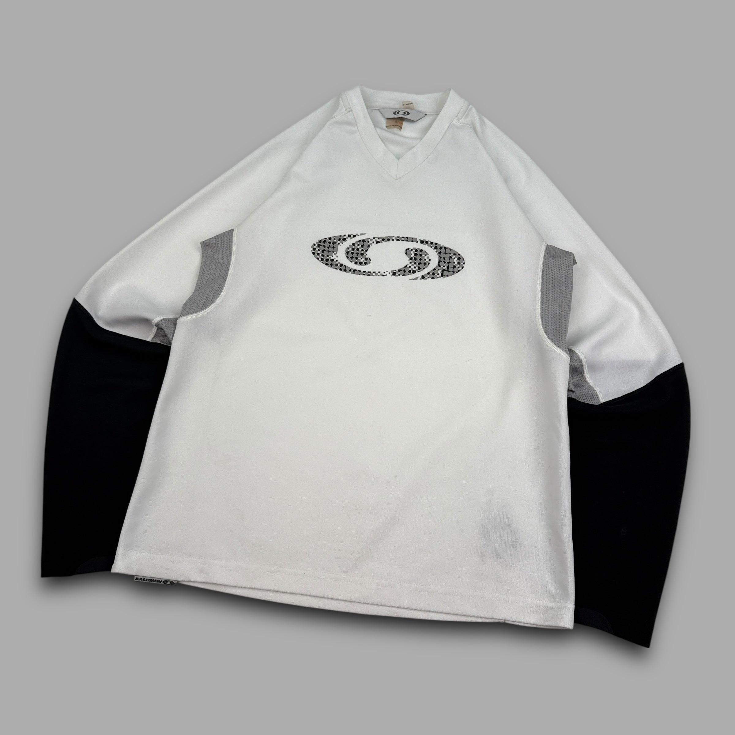 Salomon 2000's technical panelled graphic long sleeve active tee (S)