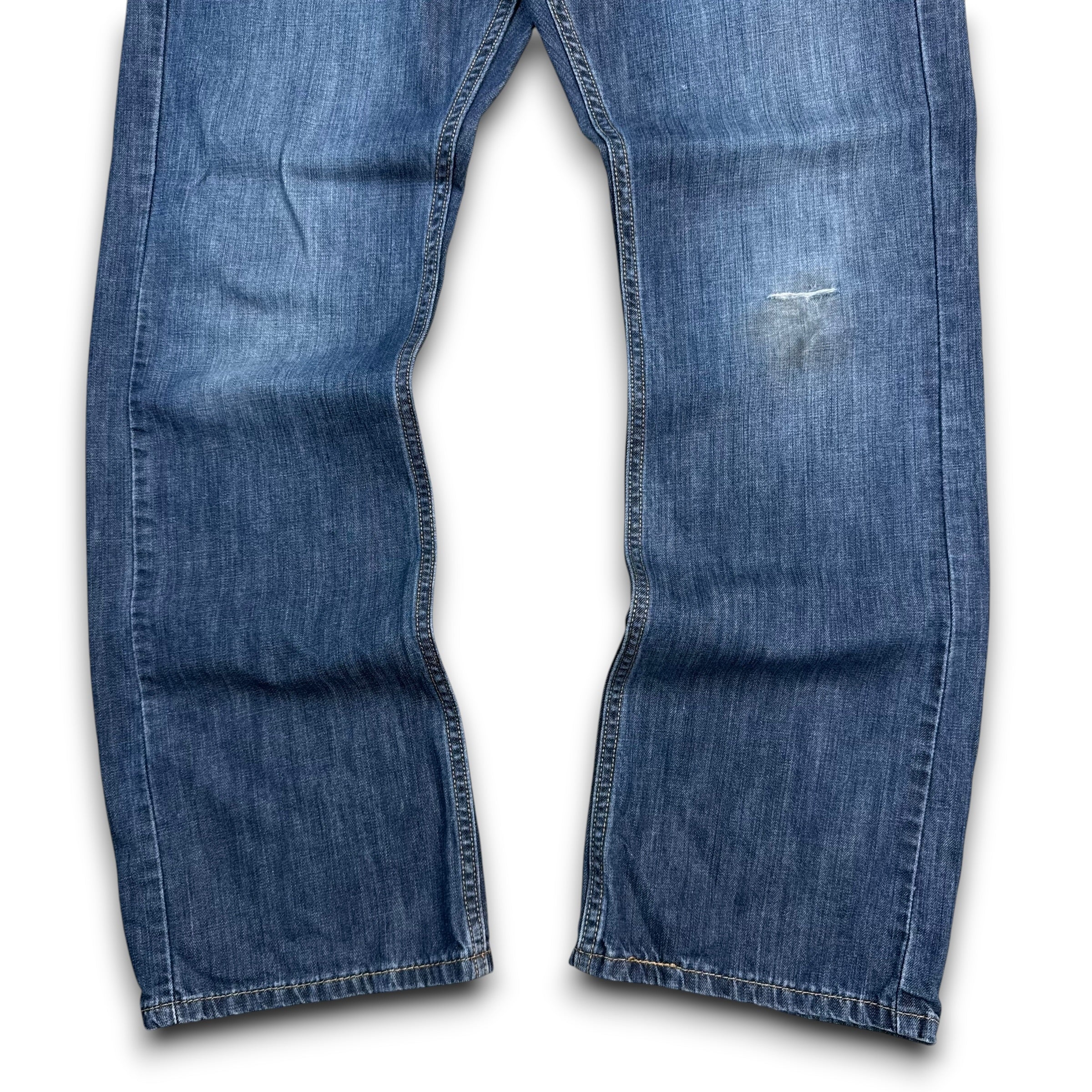 Levi's 527 2000's distressed faded denim bootcut jeans (S)