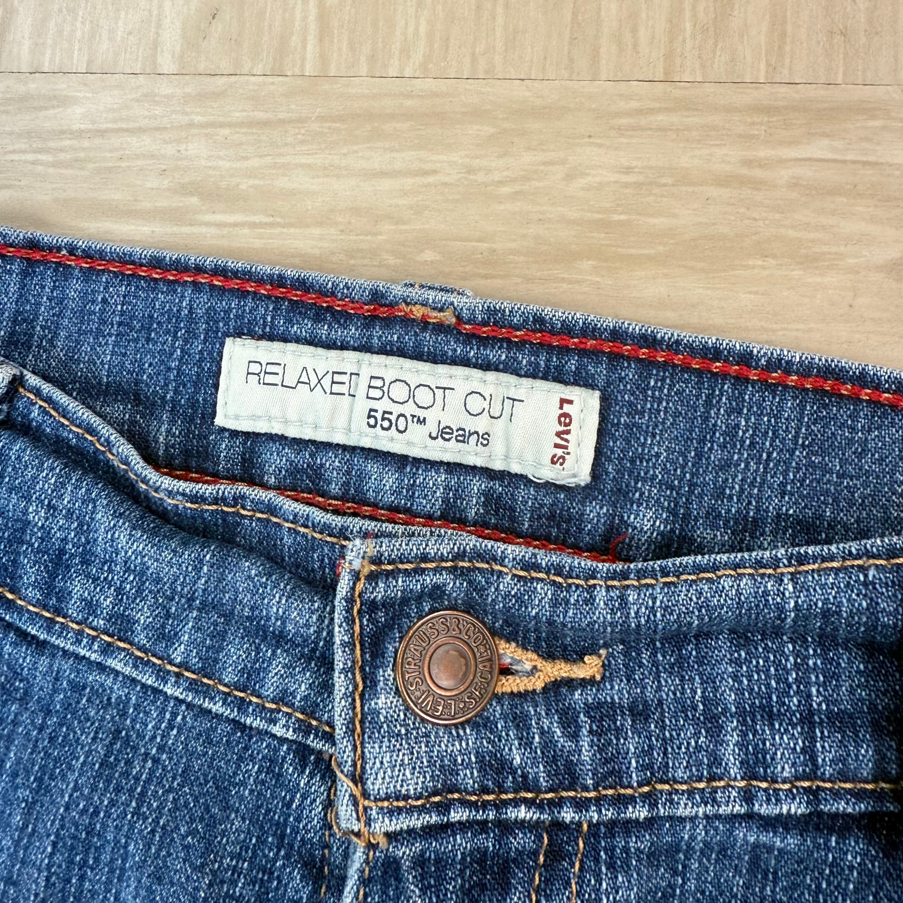 Levi's 550 2000's relaxed bootcut denim jeans (S)