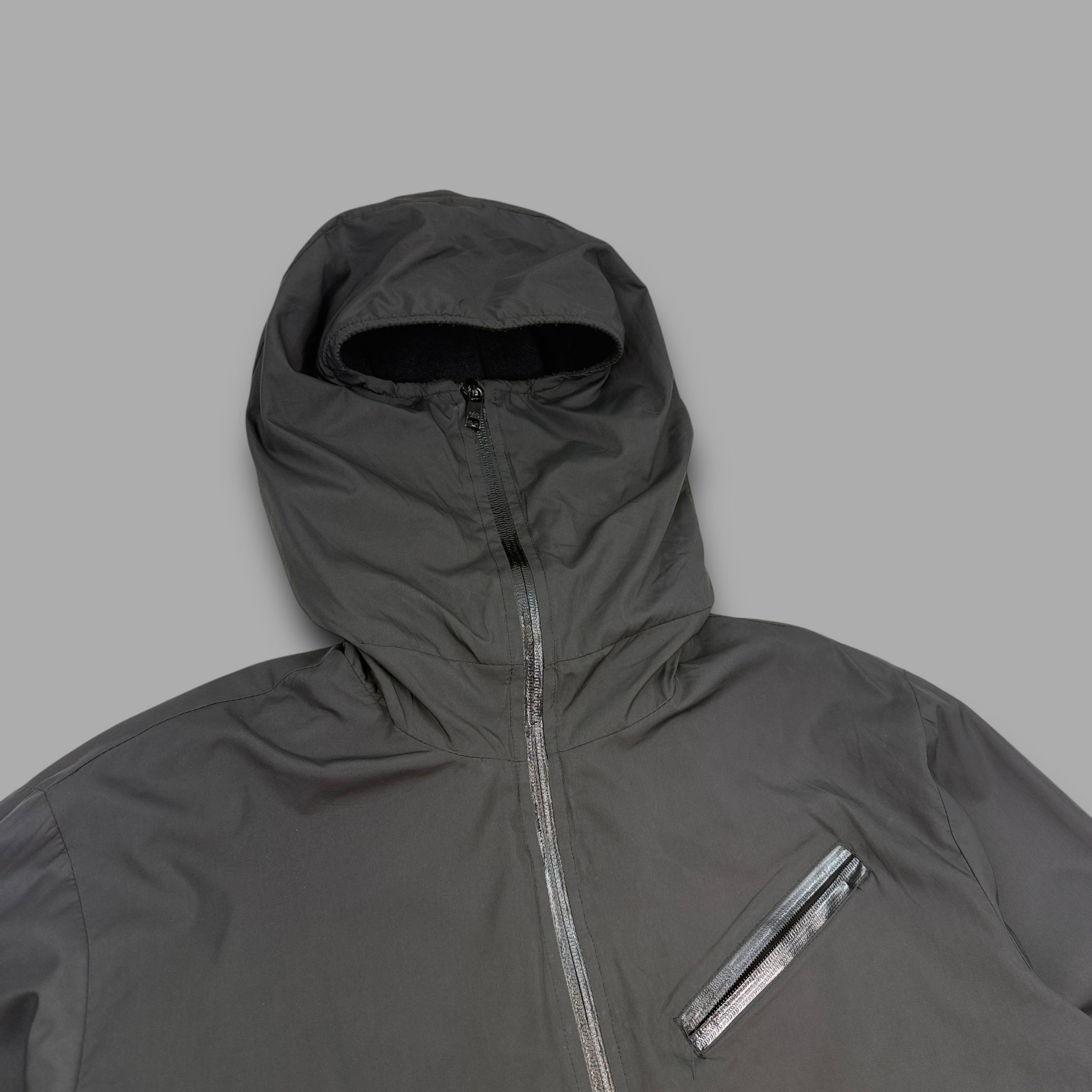 Yohji yamamoto 2007 technical full-zip softshell balaclava jacket (M-L)