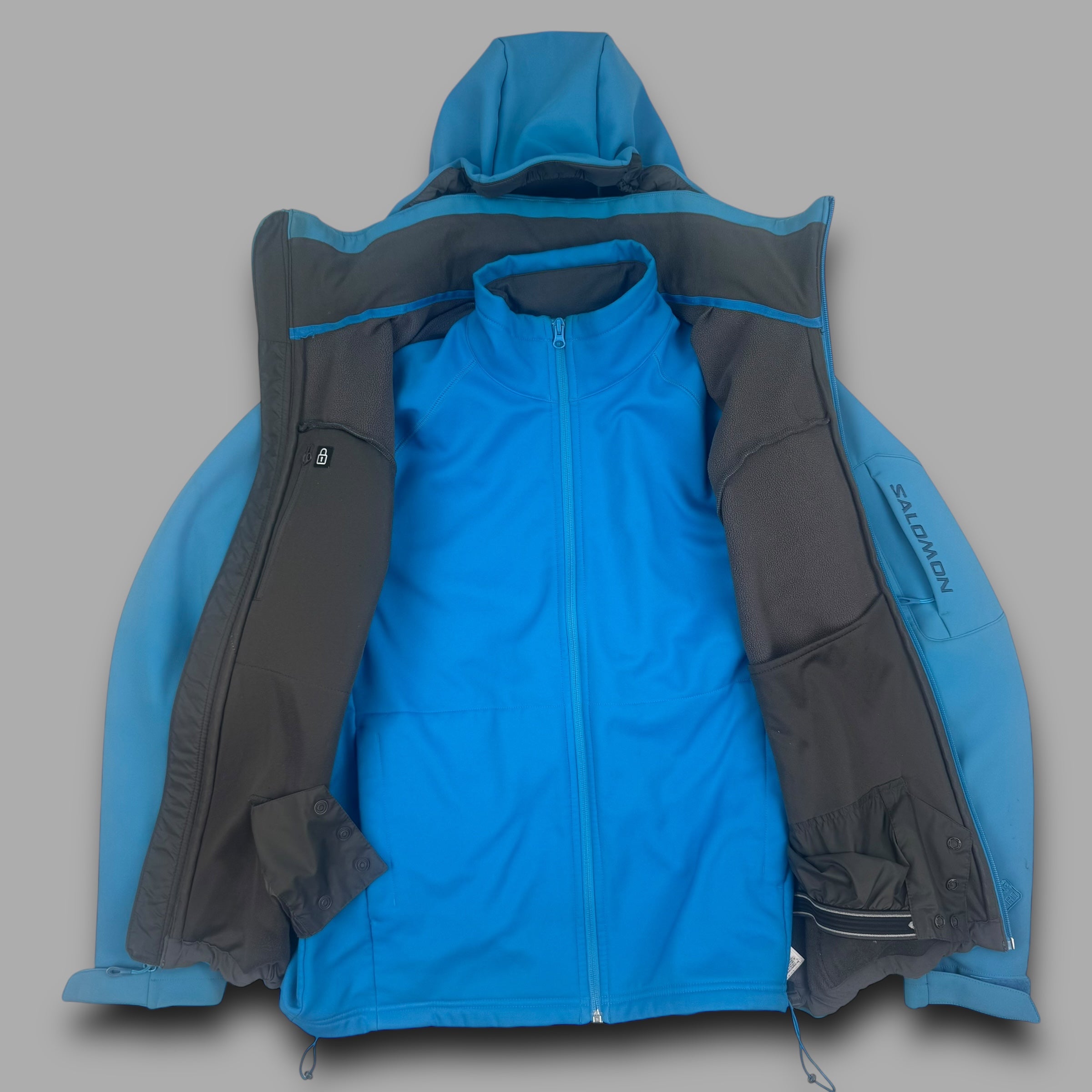 Salomon 2010 technical 2in1 clima pro softshell ski jacket (M)