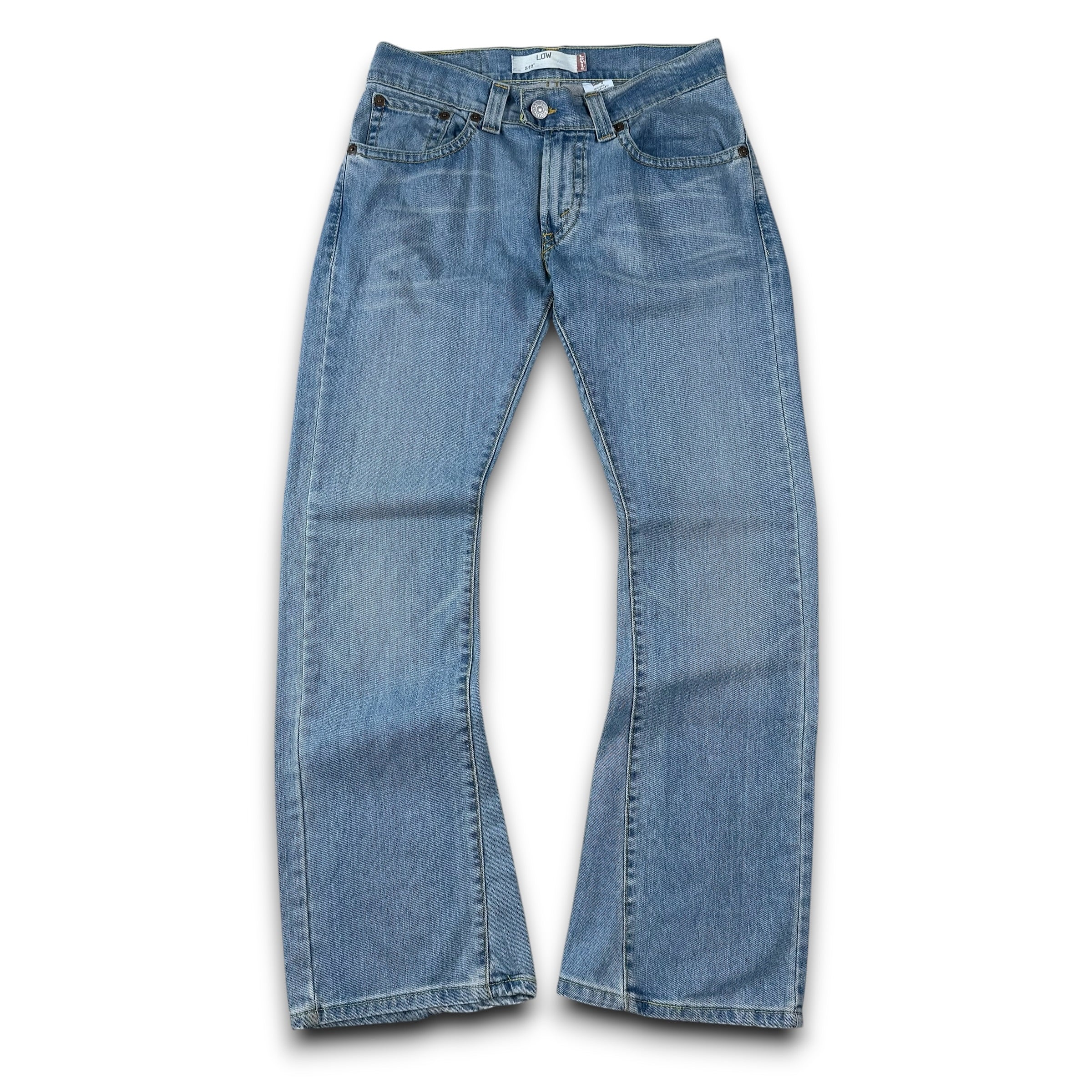 Levi's 542 2000's low waisted faded light denim flare jeans (S)