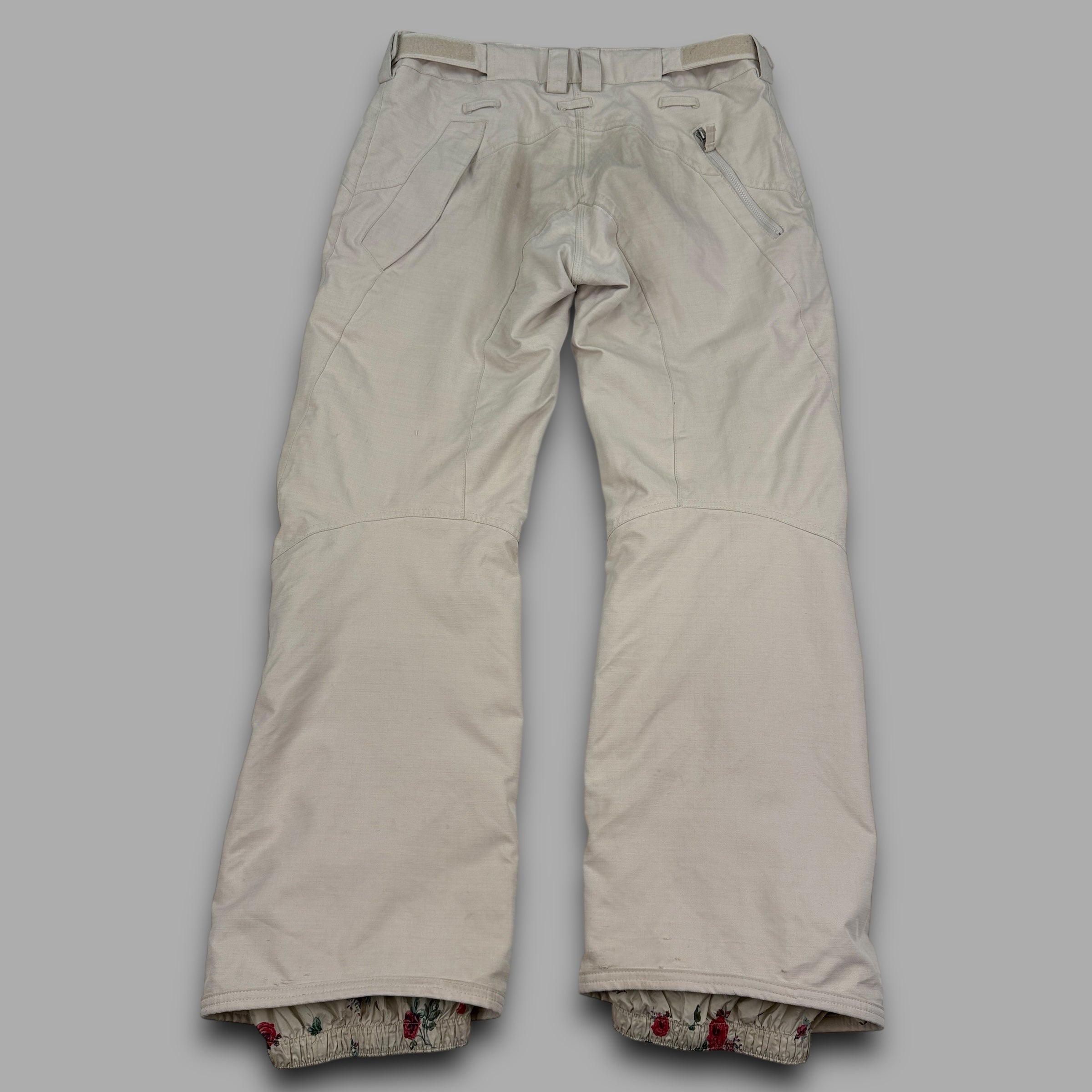 Nike 2000's technical vented bootcut softshell ski sallopettes (M) wms