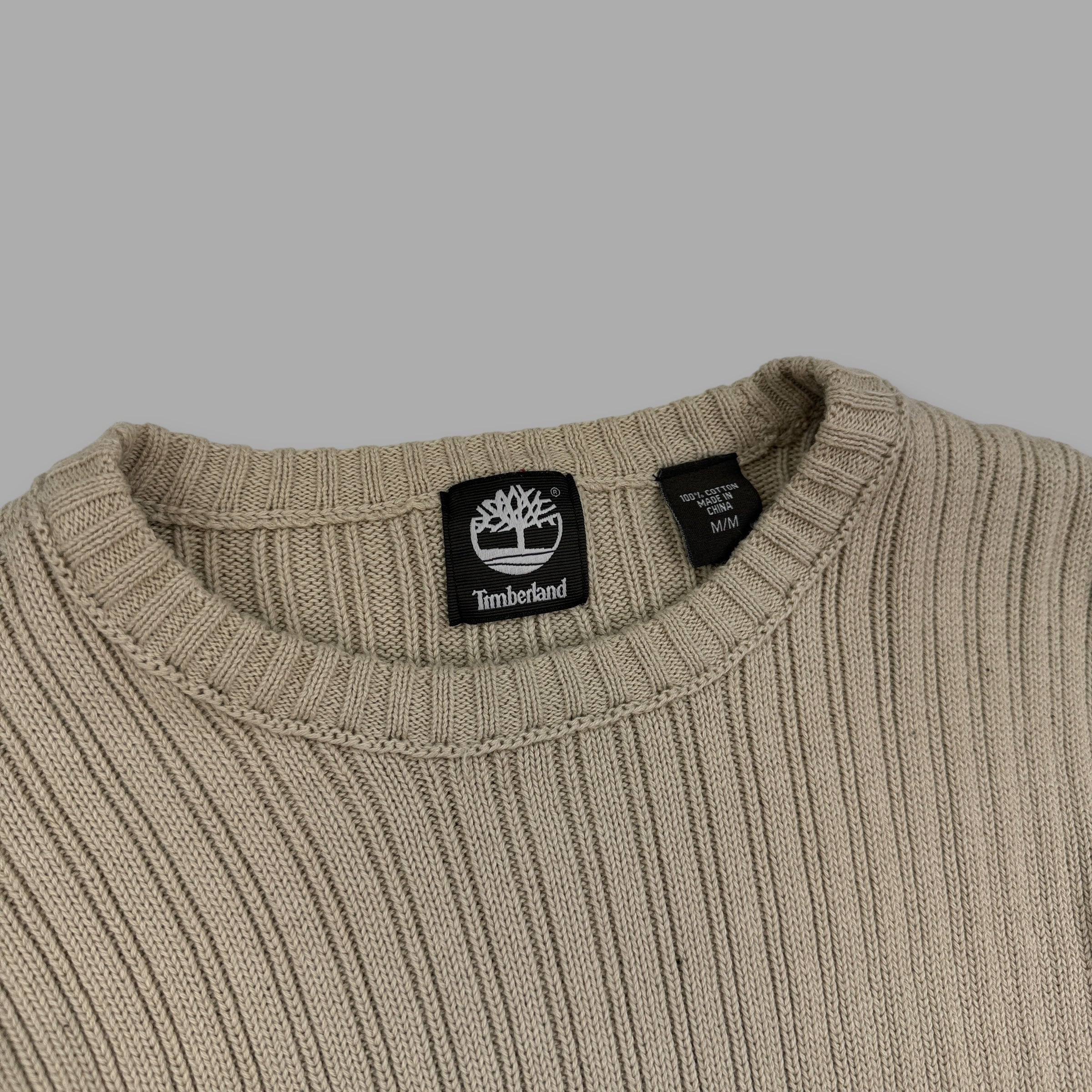 Timberland 2010 ribbed knit pullover sweatshirt (M)
