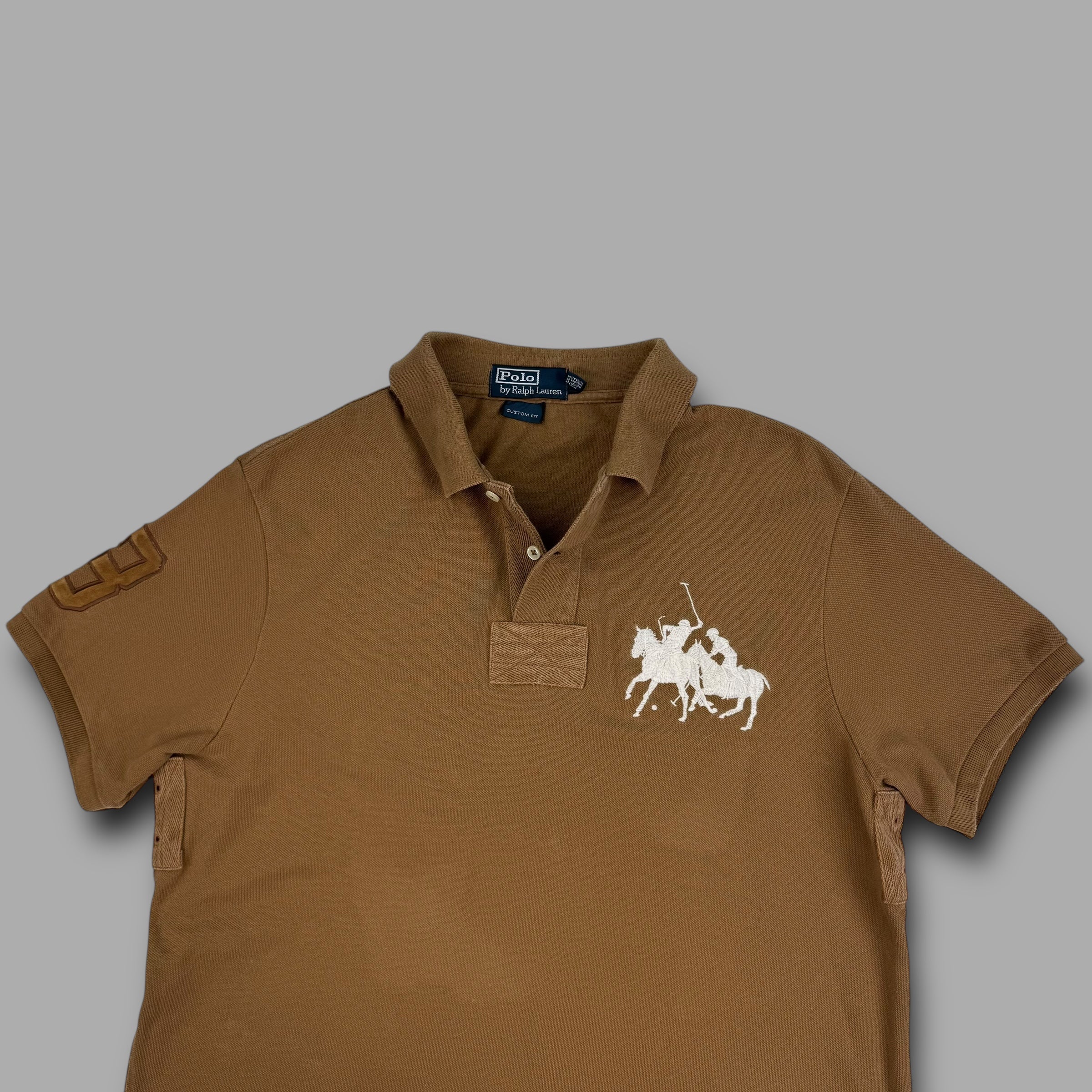 Ralph Lauren 2000's embroidered big pony polo shirt (L)