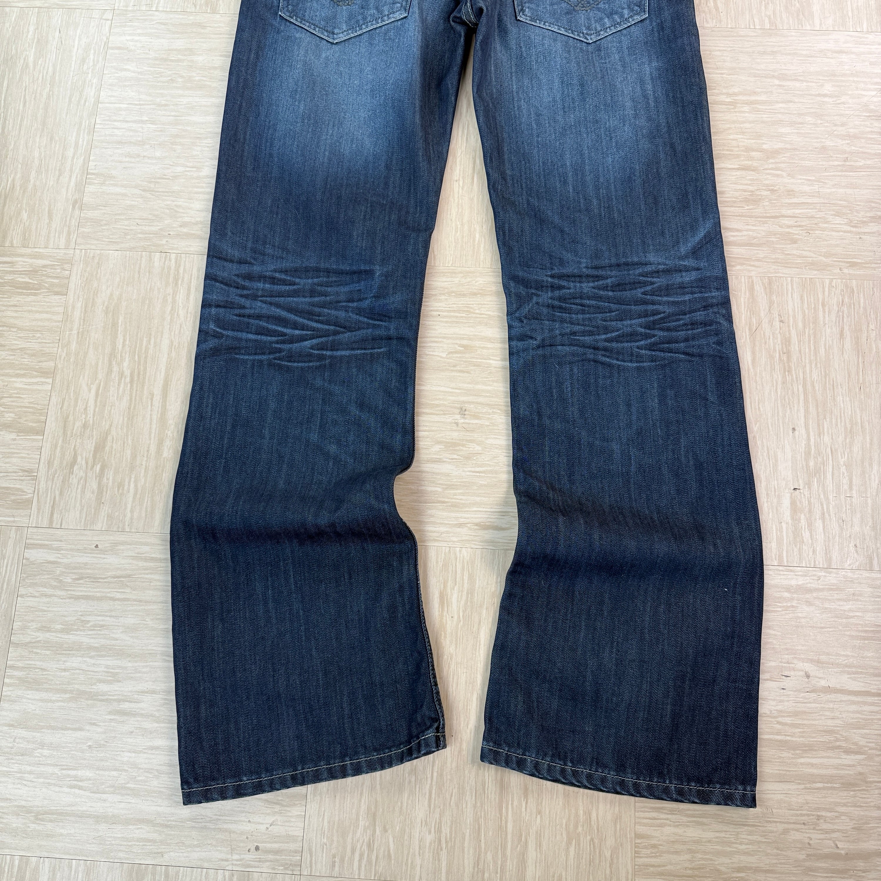 Diesel 1990's Hudson fit dark denim relaxed bootcut jeans (M)