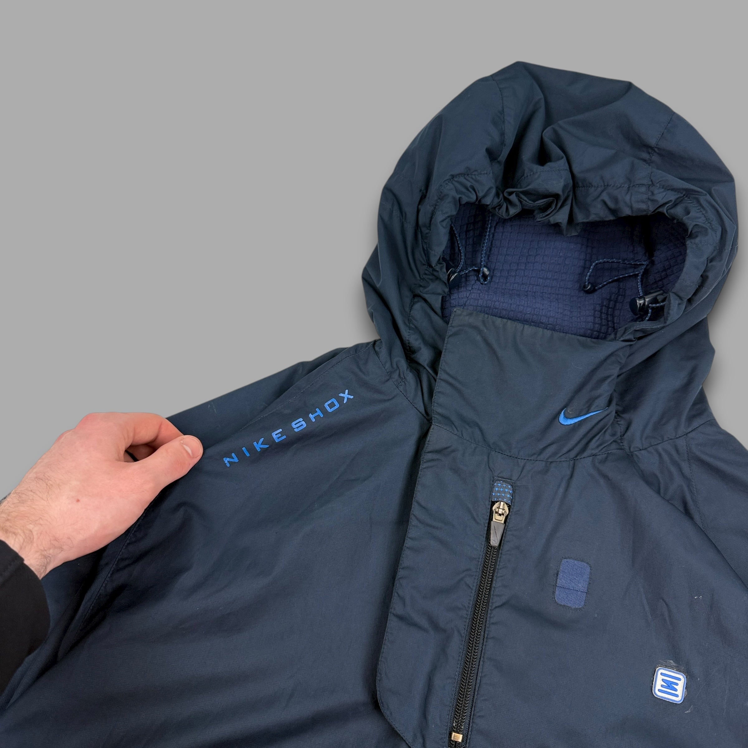Nike shox 2000's technical zip up softshell jacket (L)