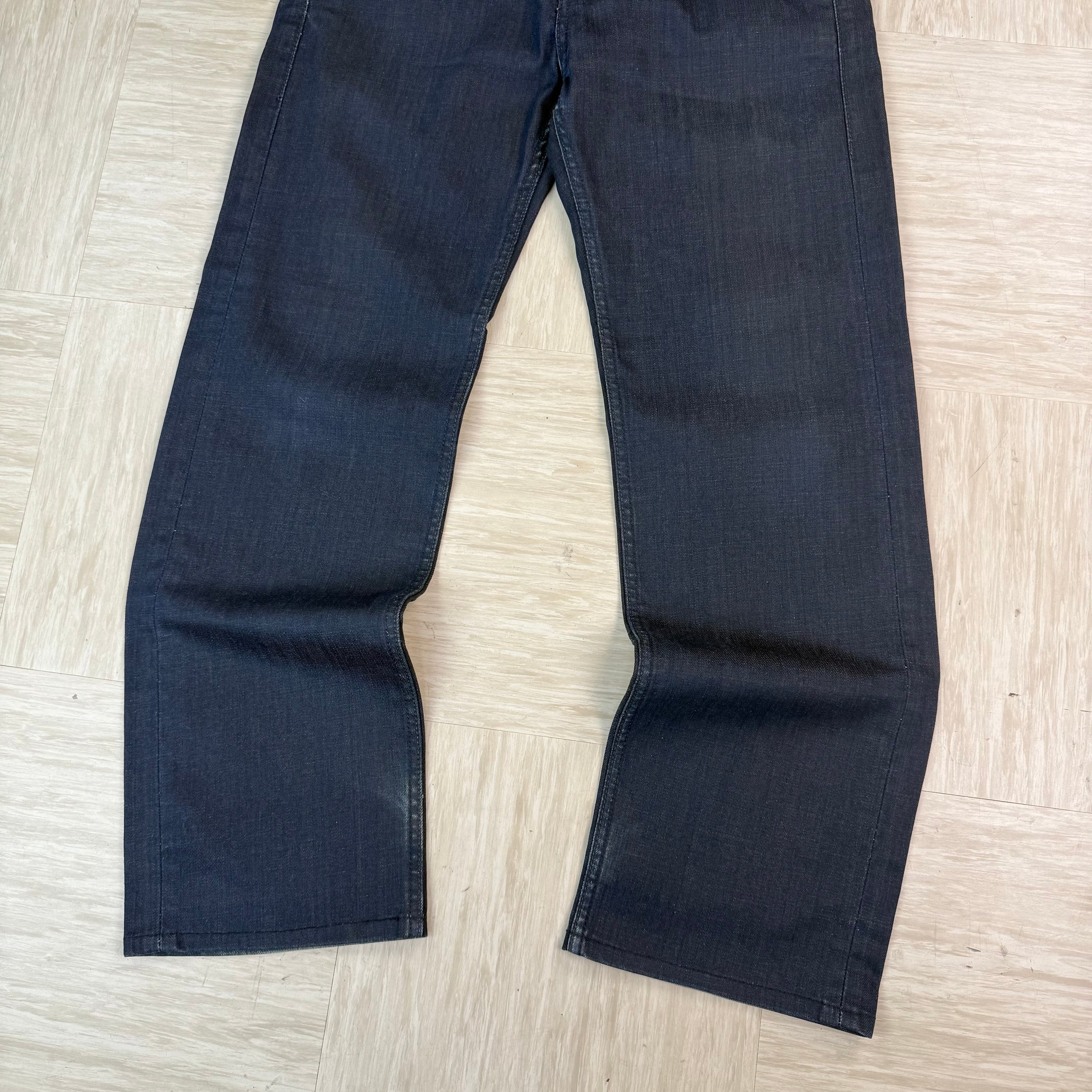 Levi's 533 2000's dark denim loose straight fitm jeans (S)