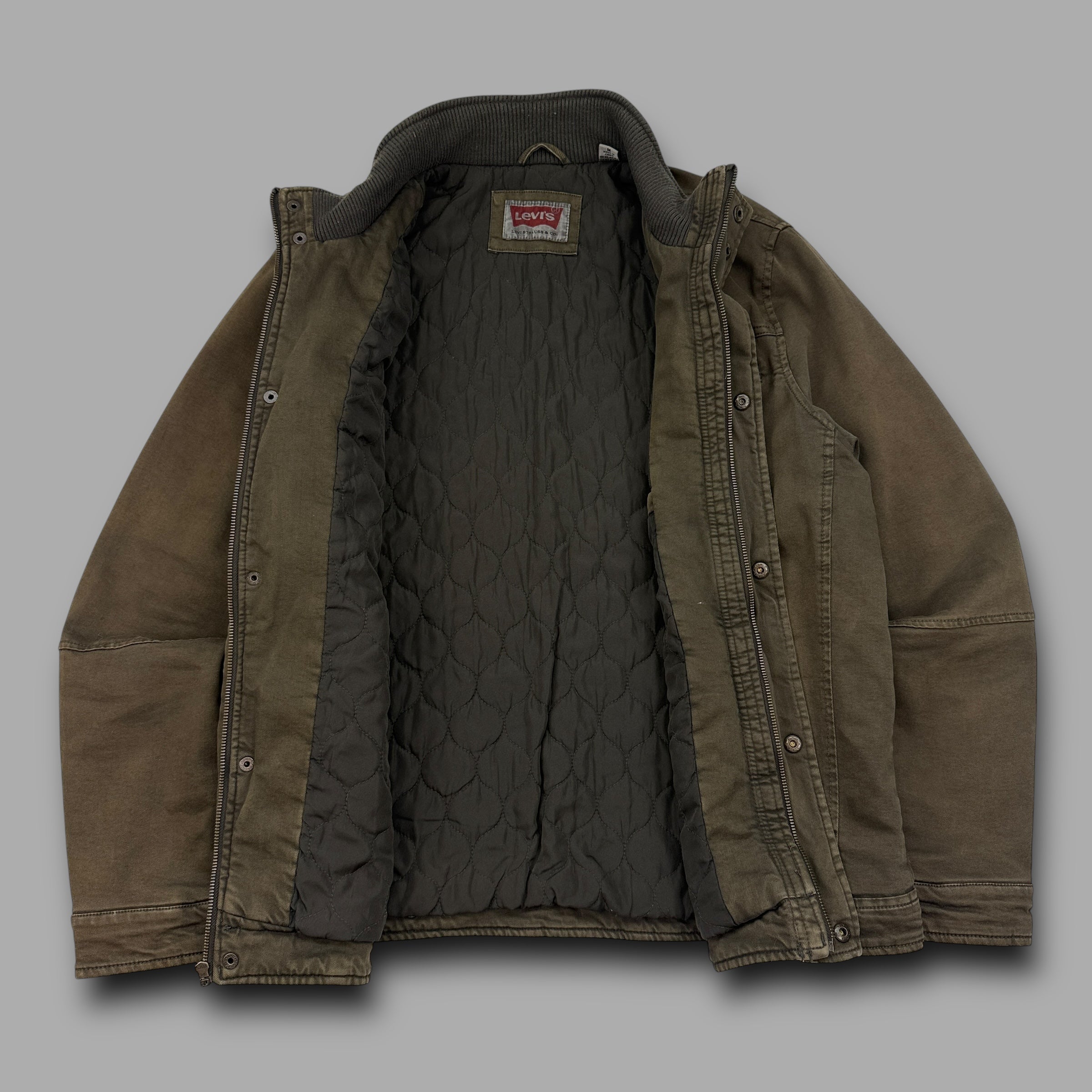 Levi's 2000's technical dual pocket zip-up biker style jacket (M)