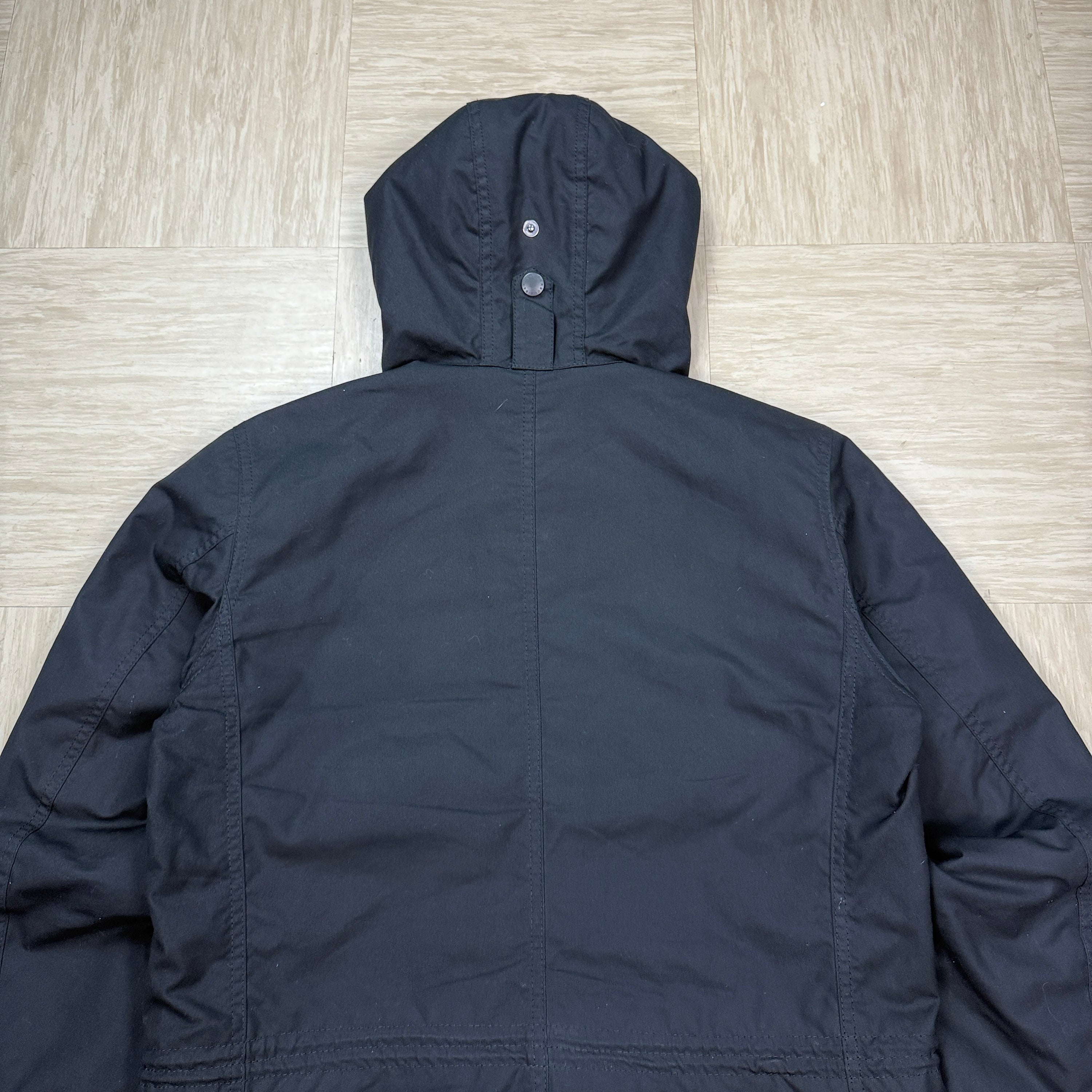 Barbour 2000's technical multi-pocket ninja hood parka jacket (M)