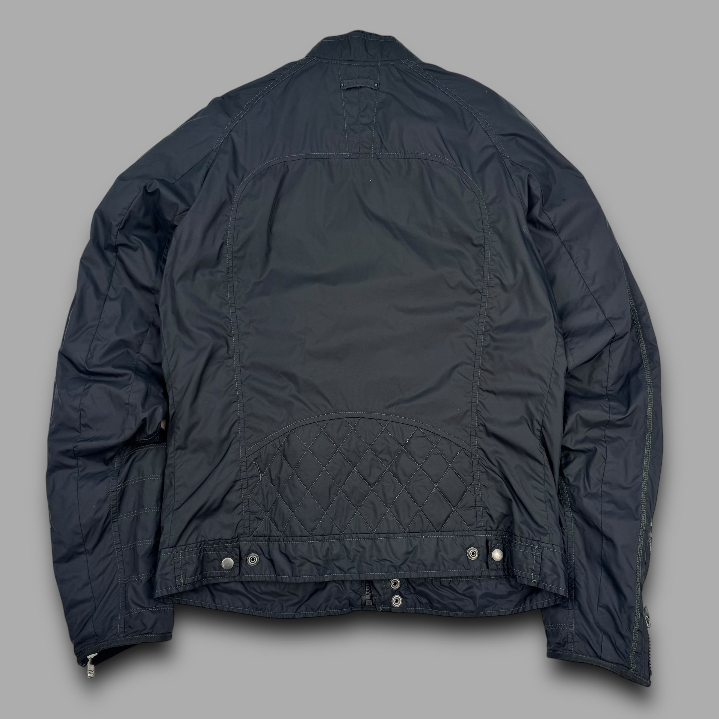 Diesel 2000's technical nylon contrast stitch lightweight jacket (L)