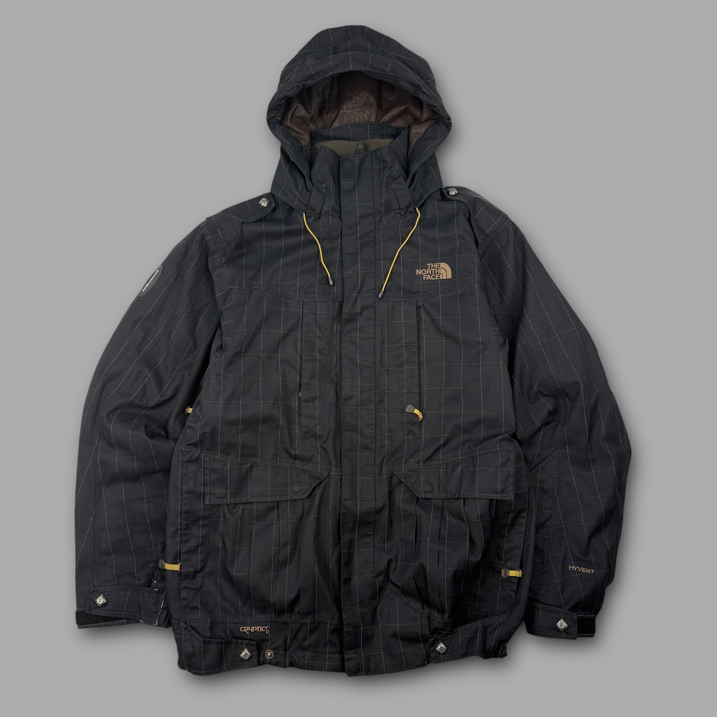 The north face 2008 cryptic series technical plaid softshell ski jacket (S)