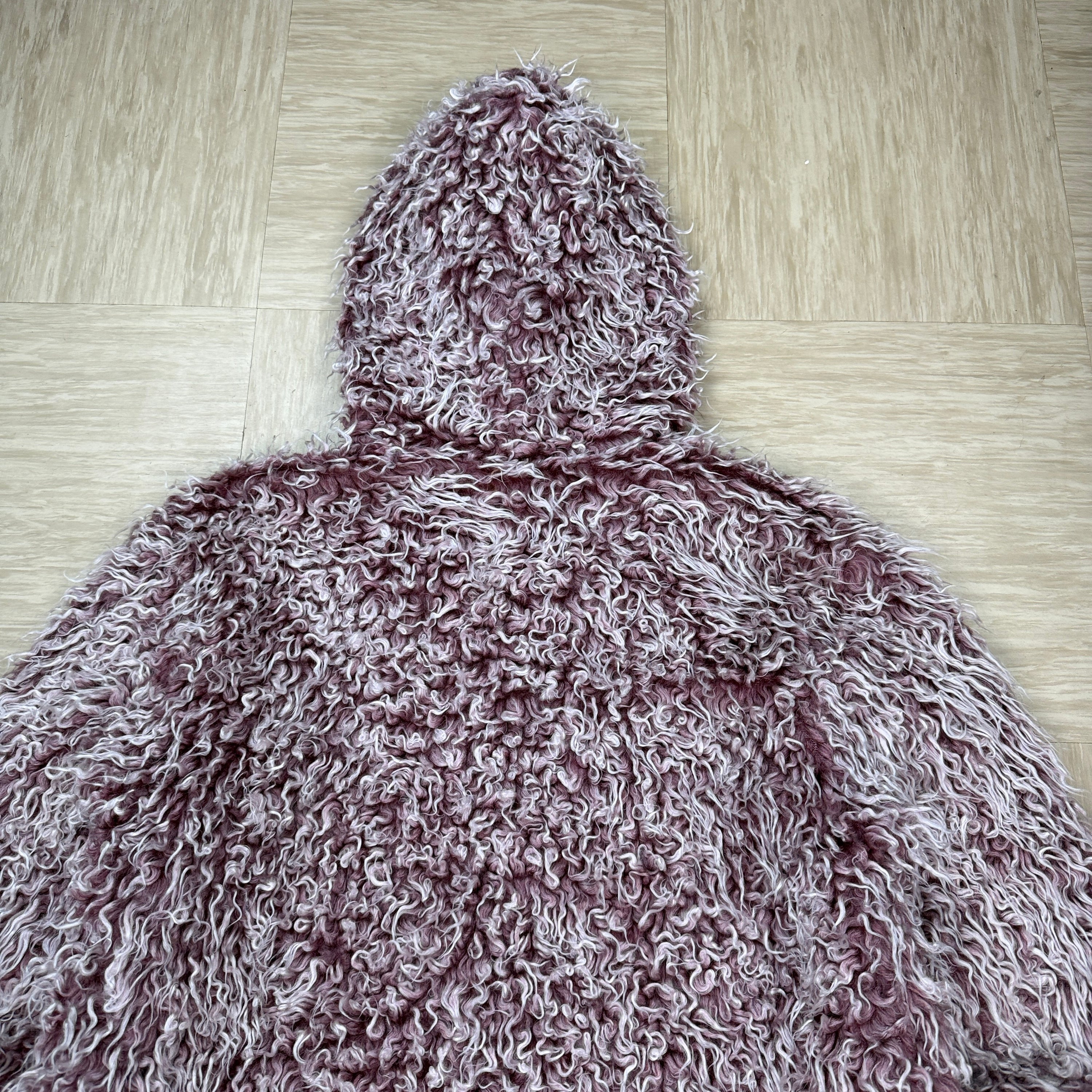 Tog24 1990's modacrylic faux fur yeti fleece jacket (S)