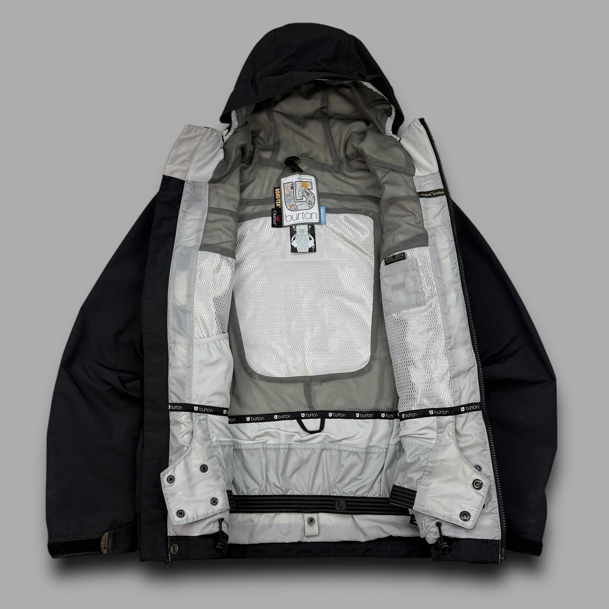 Burton gore-tex 2000's technical softshell panelled ski jacket (S)