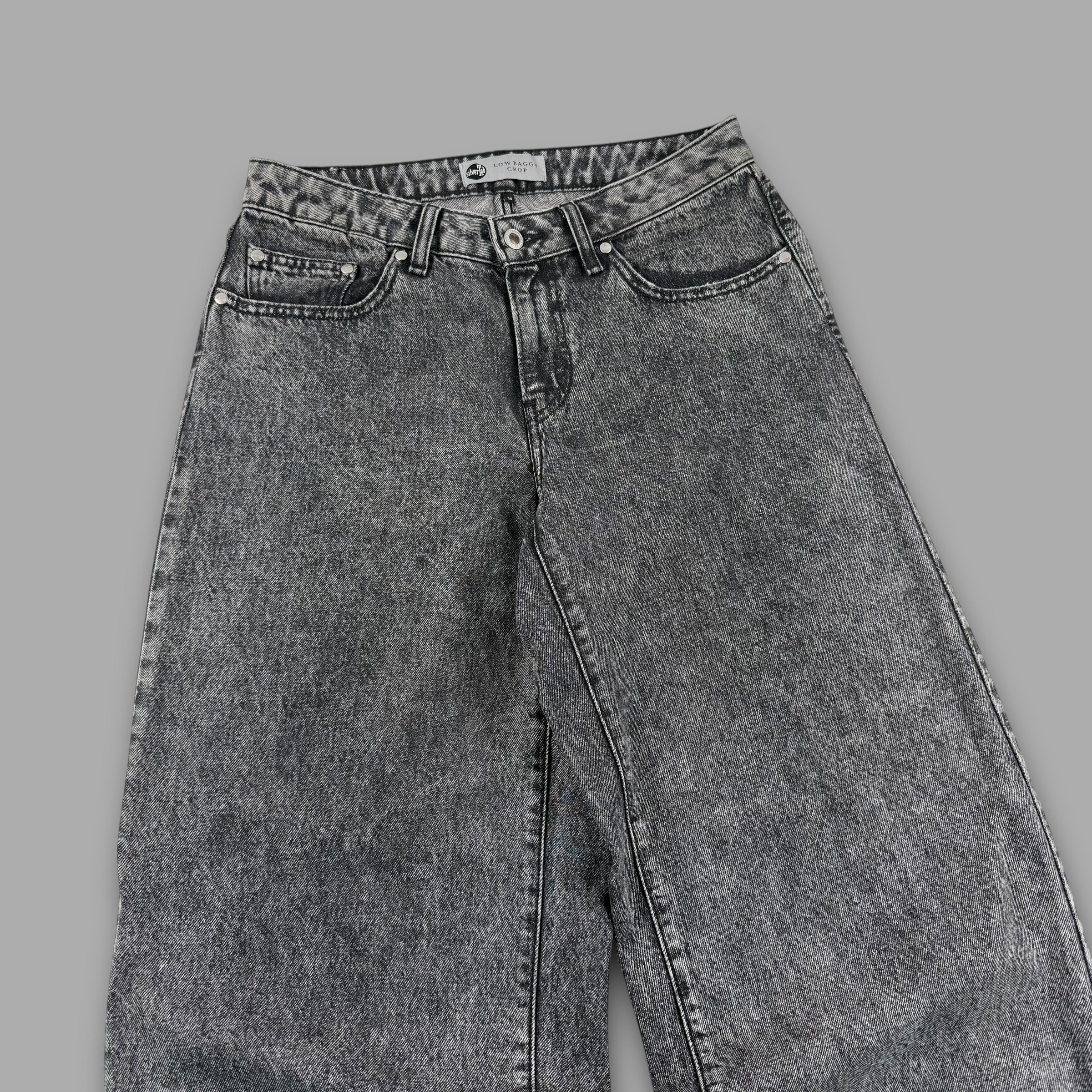 Levi's silver tab 2000's baggy low rise cropped denim jeans (S)