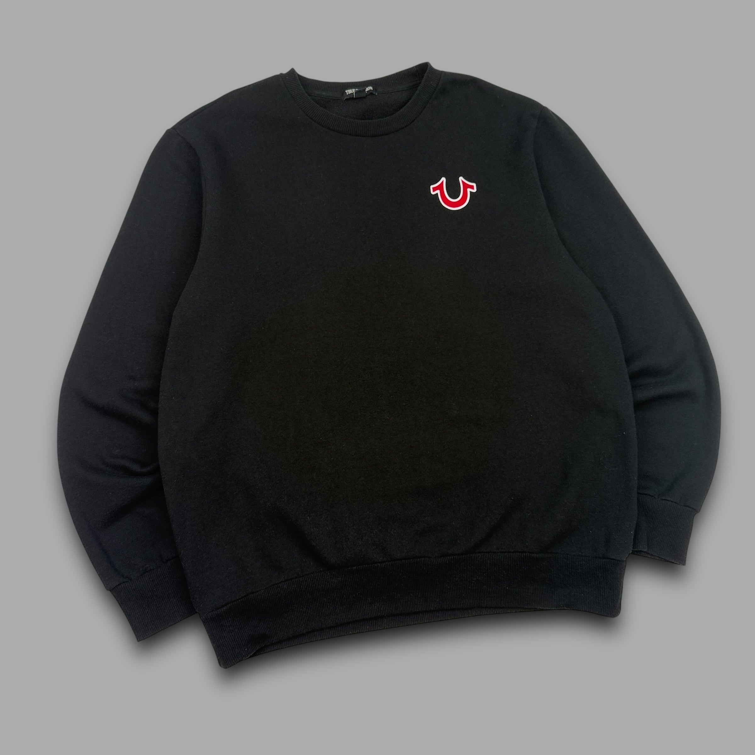True religion 2000's spellout graphic pullover sweatshirt (XL)