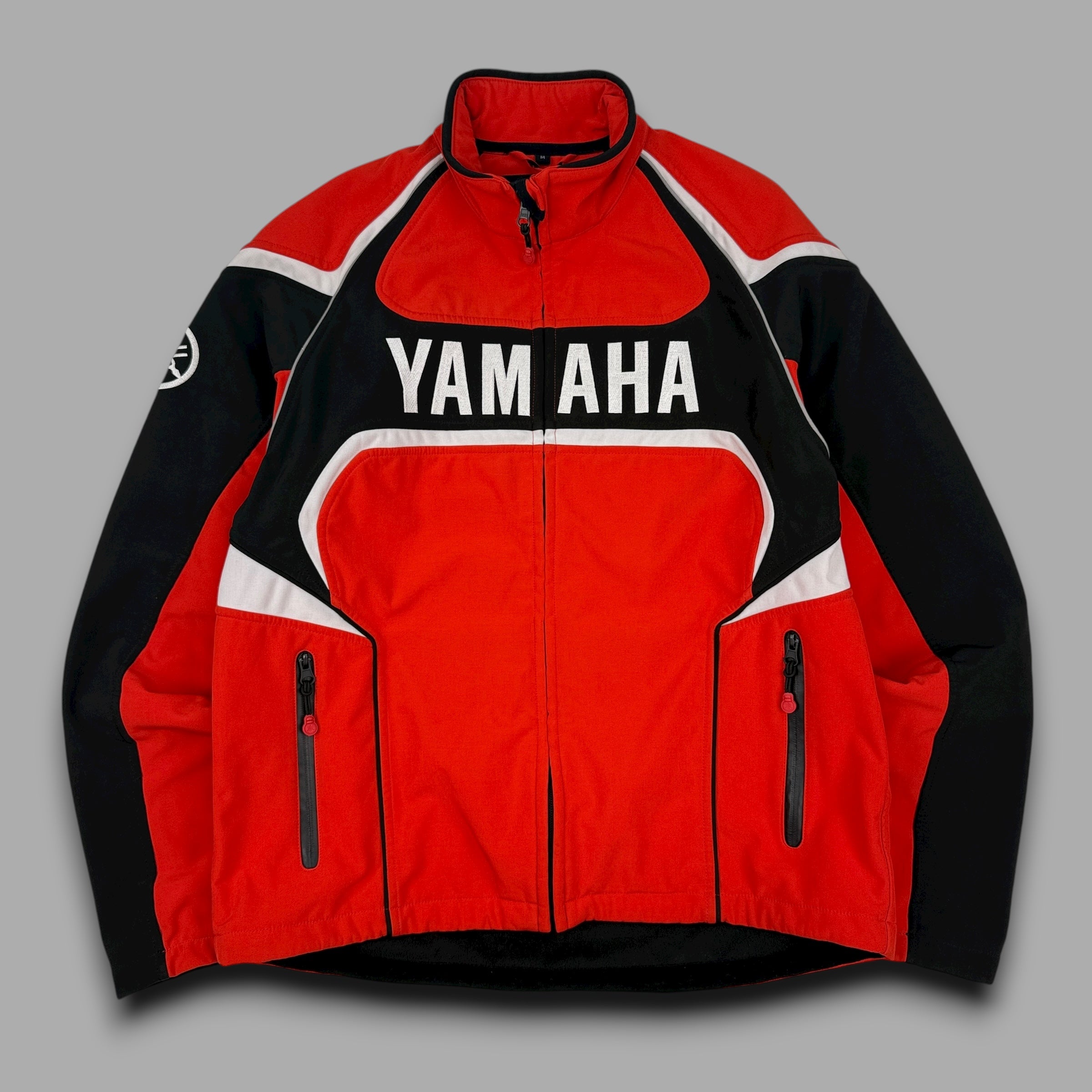 Yamaha 2000's technical softshell embroidered spellout jacket (M)