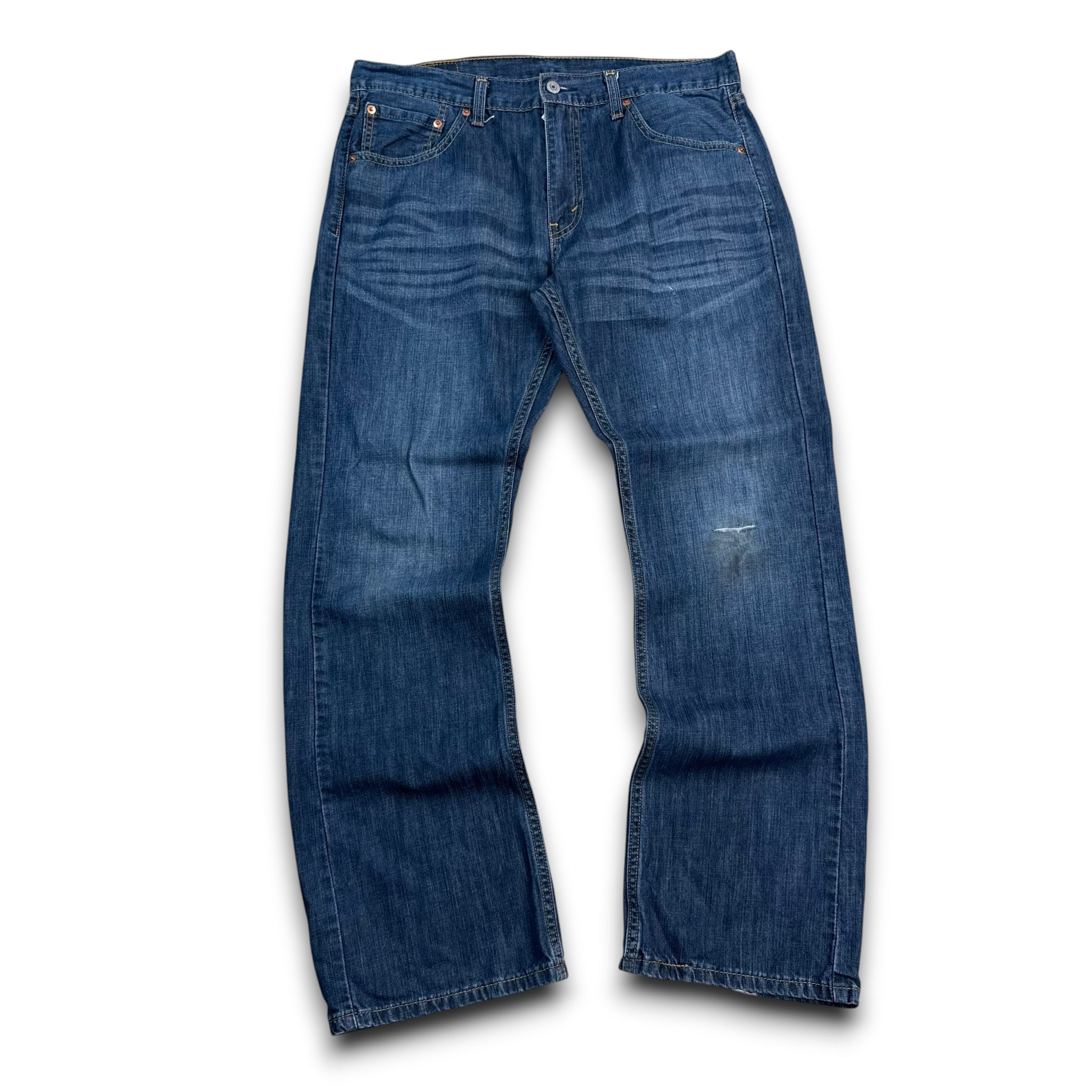 Levi's 527 2000's distressed faded denim bootcut jeans (S)