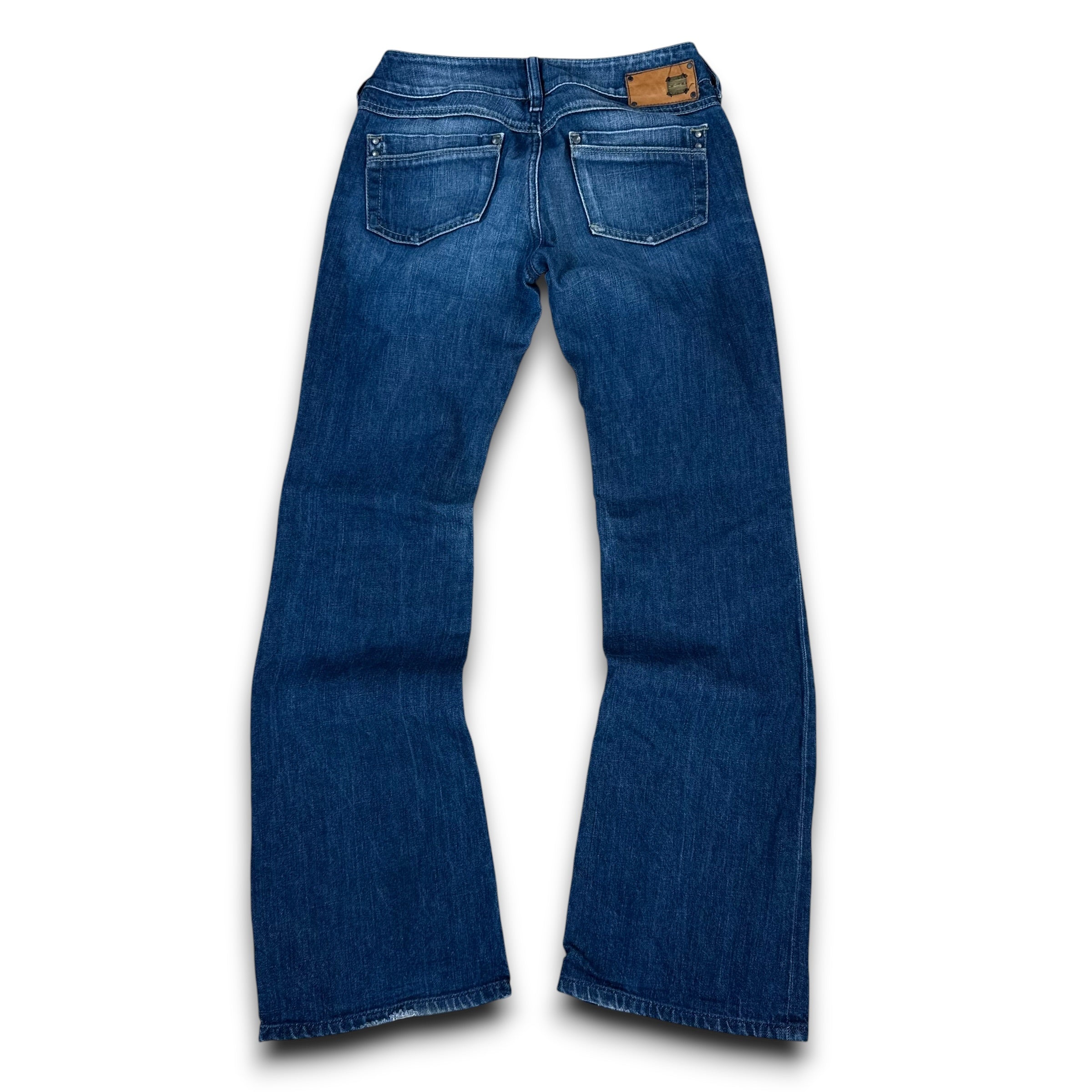 Diesel ronhar 2000's dark denim low waisted bootcut jeans (S)