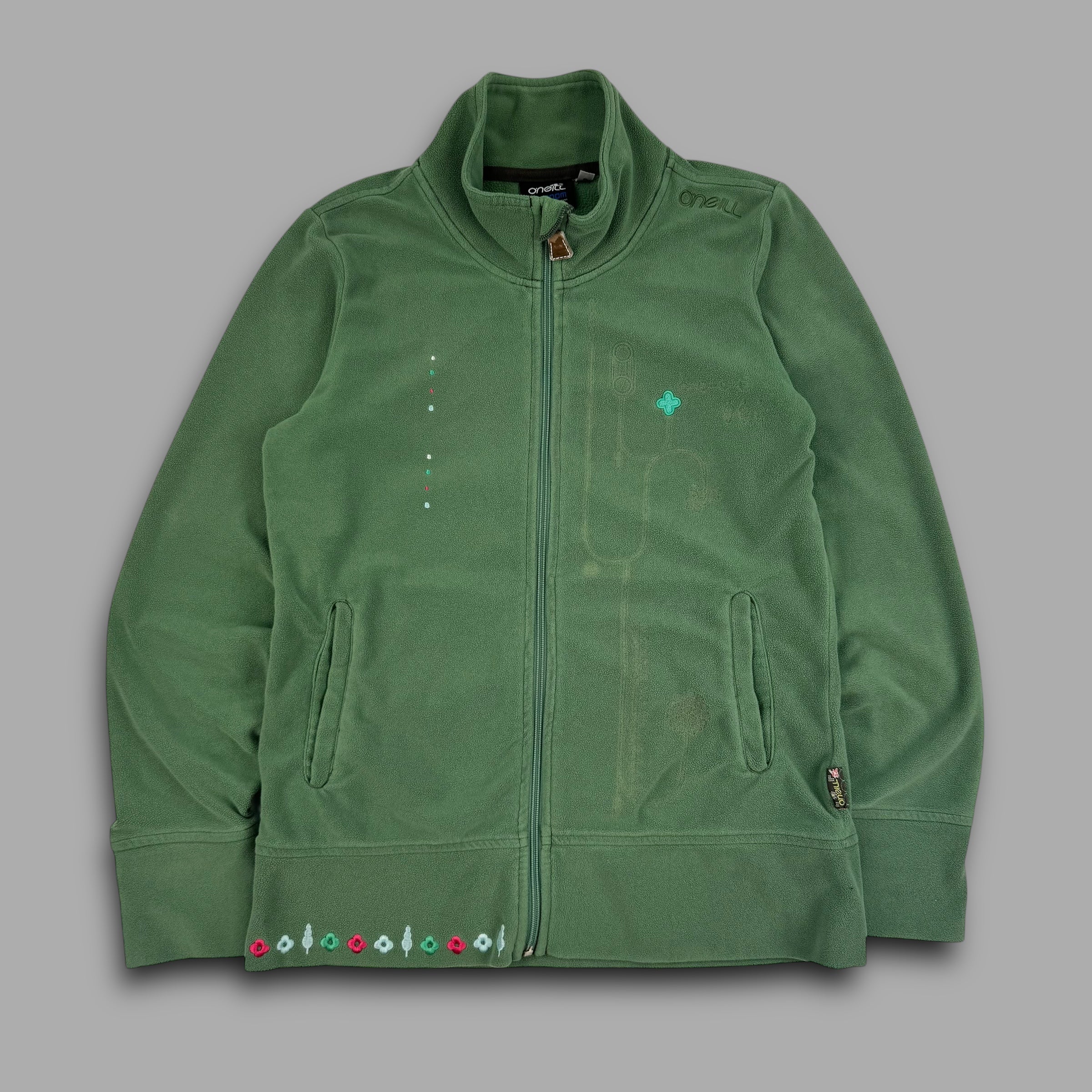 O'Neill 2000's fleece with embroidered detailing on bottom panels and chest (S) wms