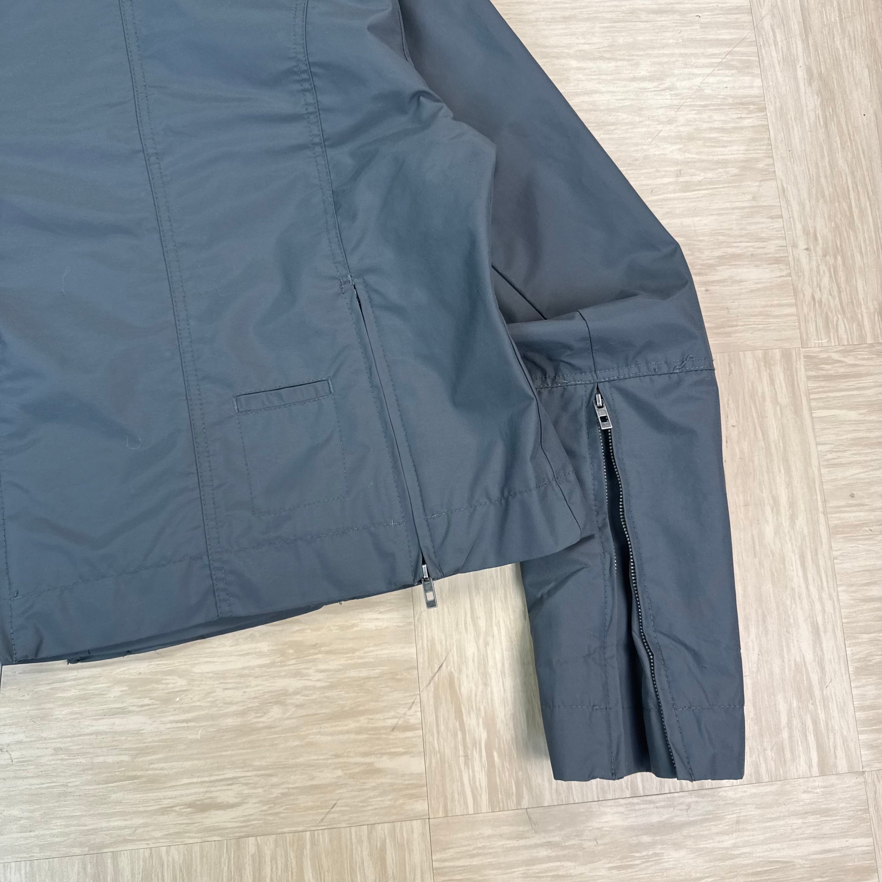 Bench 2000's technical nylon asymmetrical zip high collar jacket (S)
