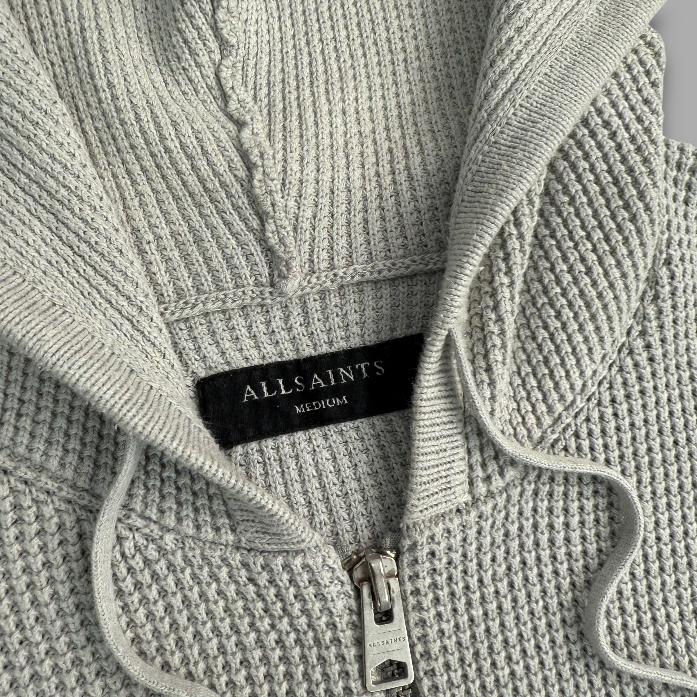 All saints 2000's knit trias hoodie (M)