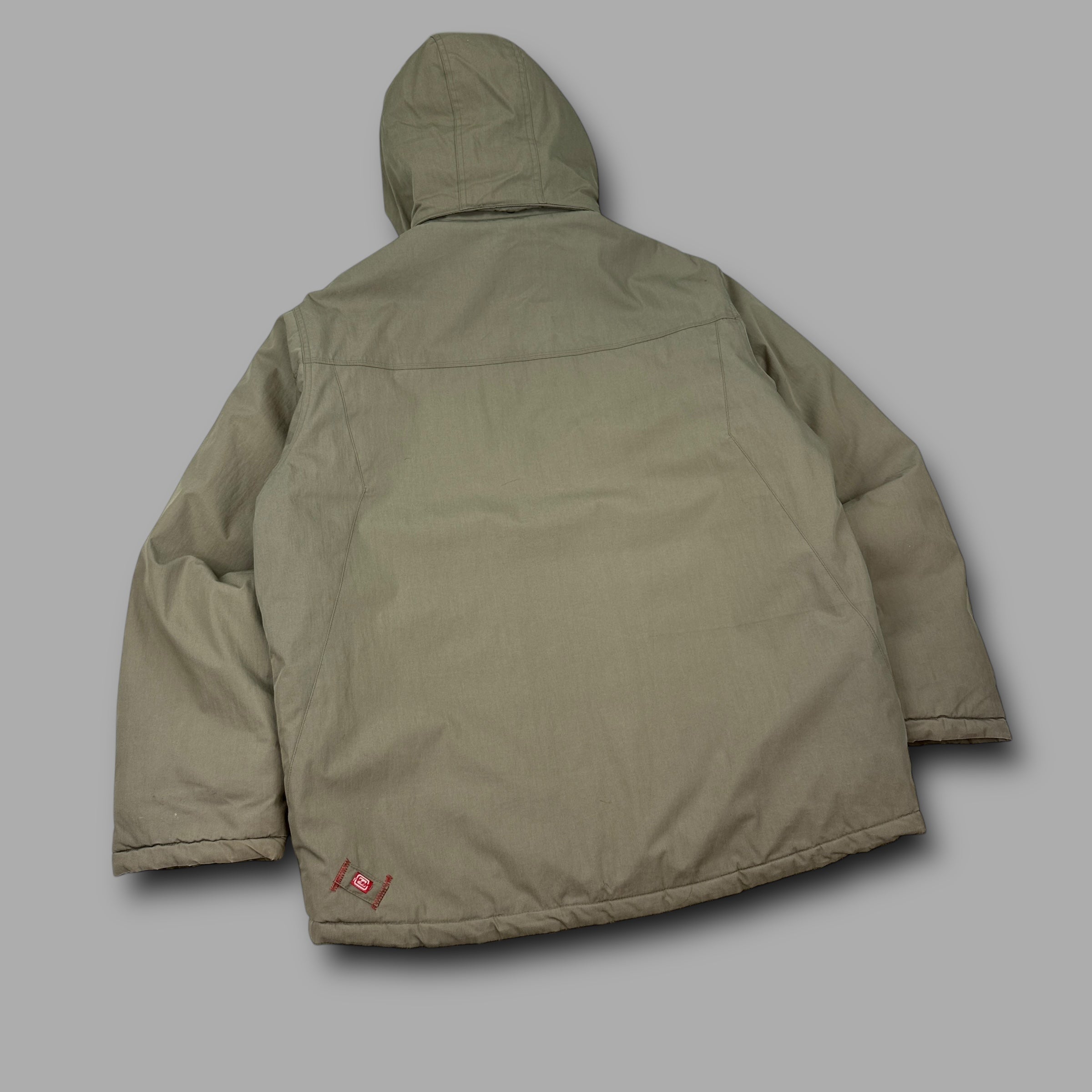 Billabong 2000's technical heavyweight multi-pocket fur hood parka jacket (L)