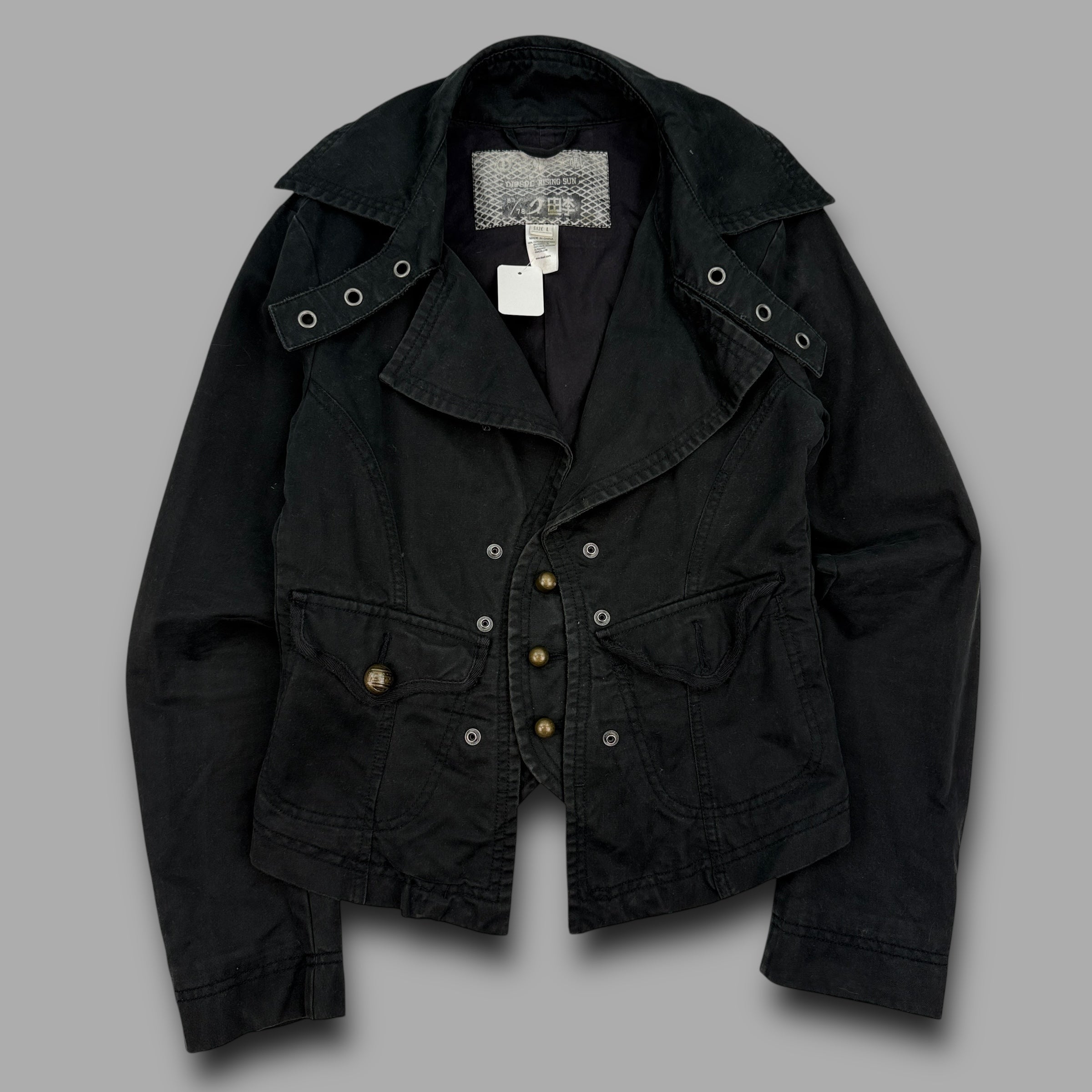 Diesel 2000's technical button closure blazer jacket (L) wms