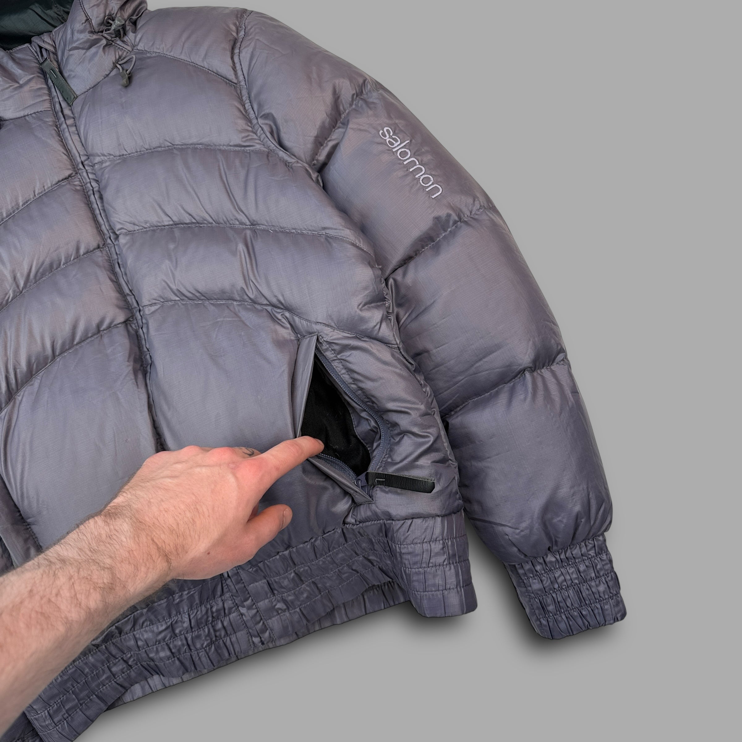 Salomon 2000's downfilled nylon puffer jacket (M)