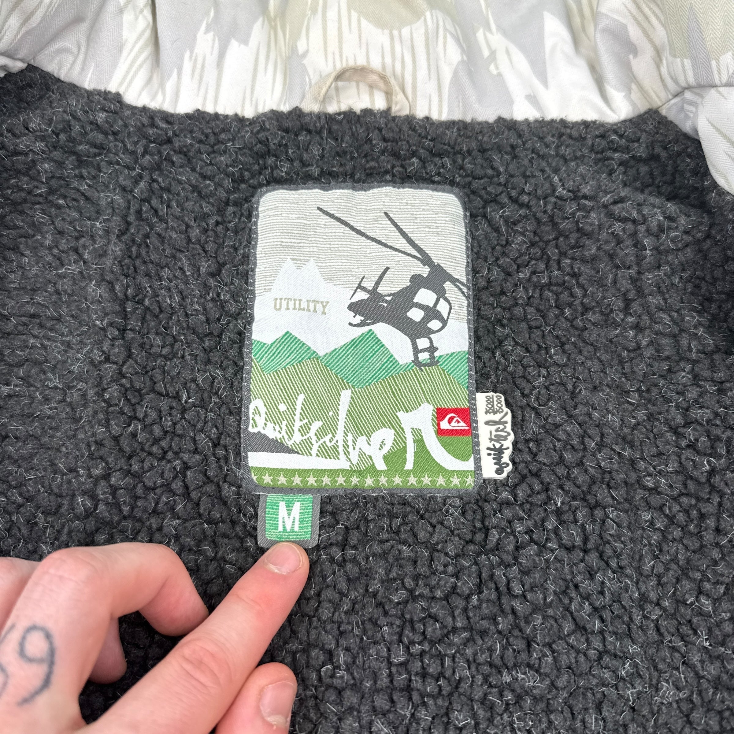 Quiksilver x futura 2007 FU splinter DMP ski jacket (M)