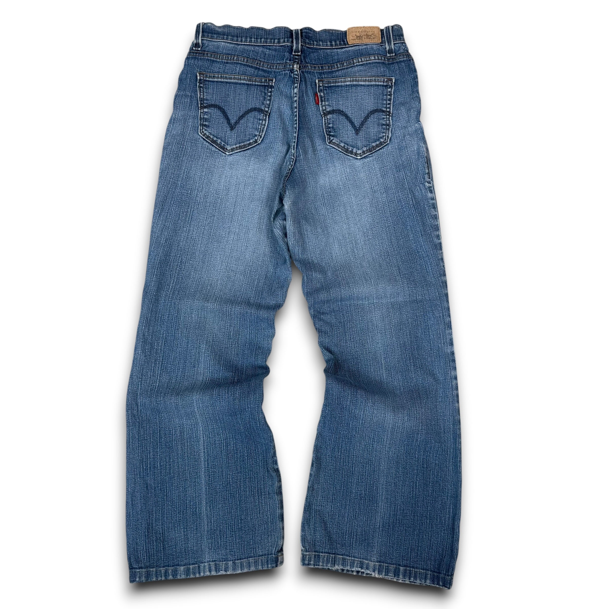 Levi's 548 2000's perfectly slimming relaxed flare denim jeans (S)