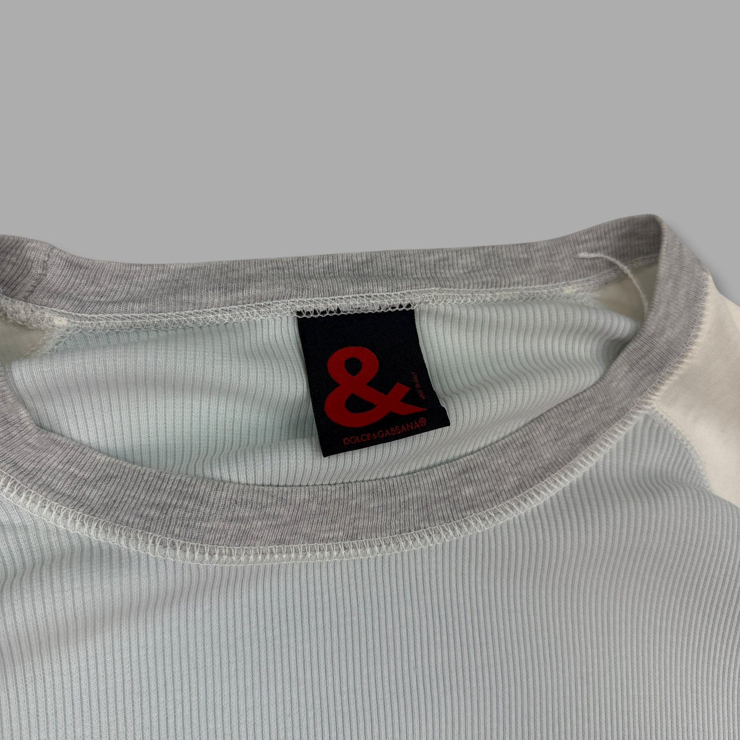 Dolce & gabanna 2000's pullover ribbed long sleeve tee (XL)