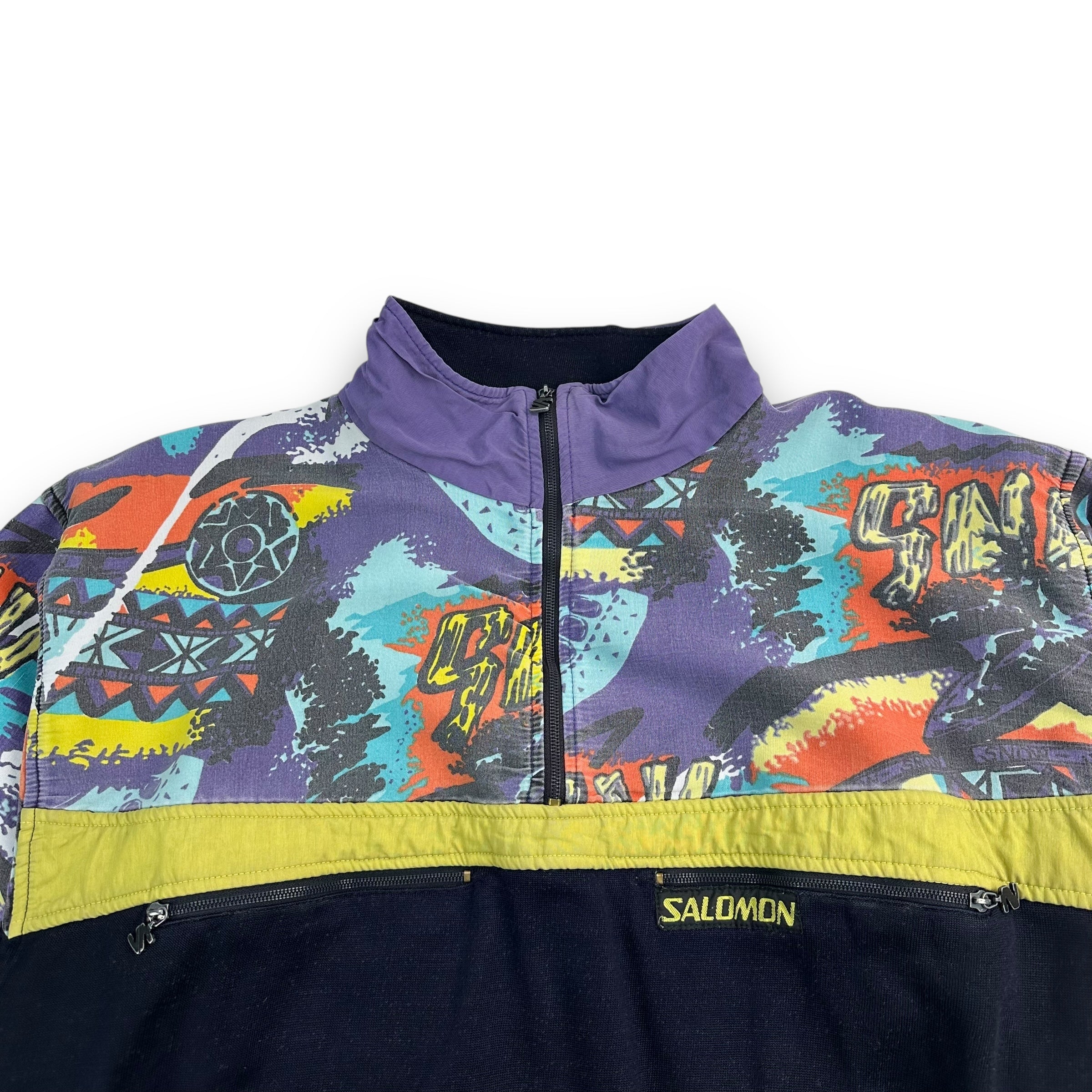 Salomon 1990's pullover 1/4 zip sweatshirt (S-M)