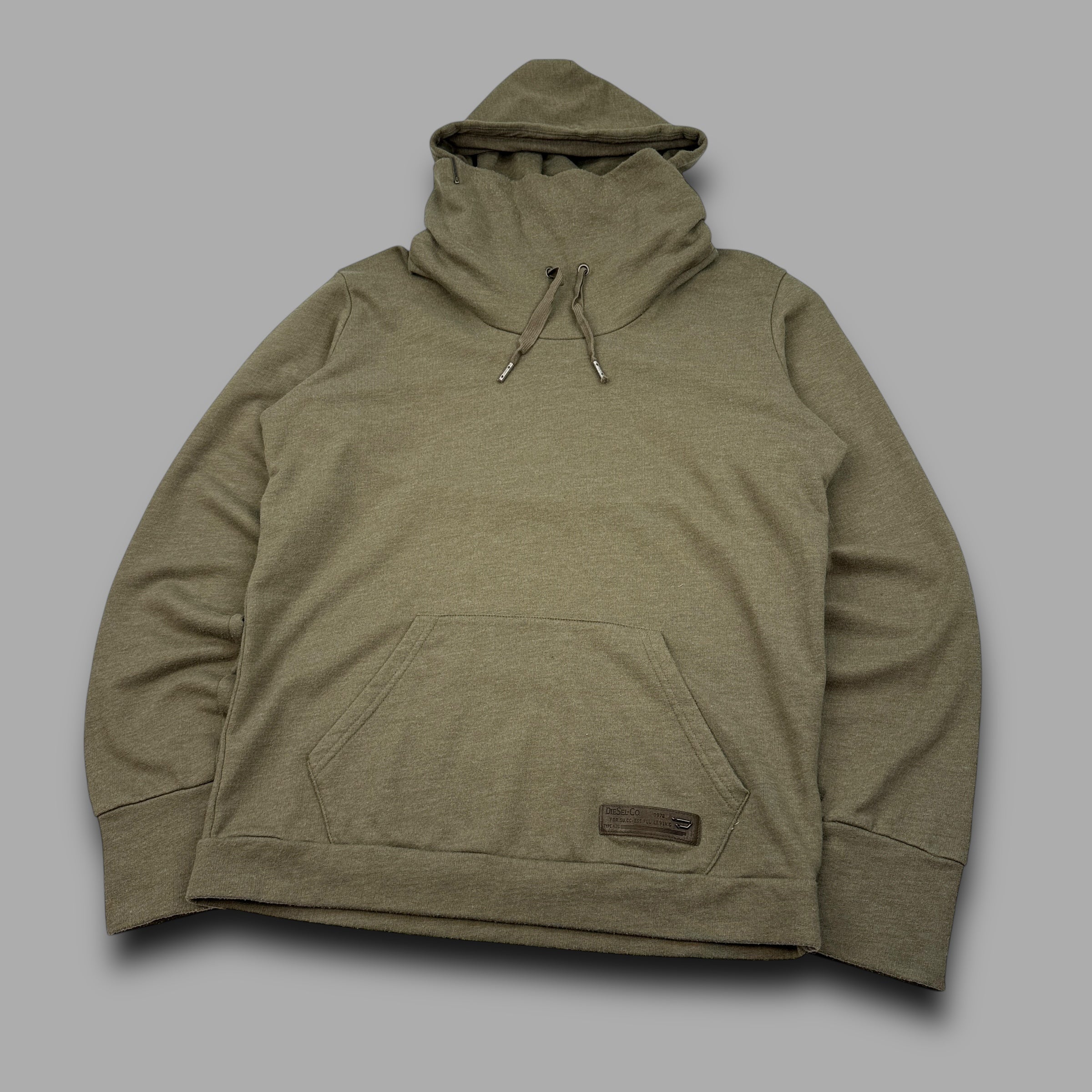 Diesel 2000's technical balaclava pullover hoodie (L)