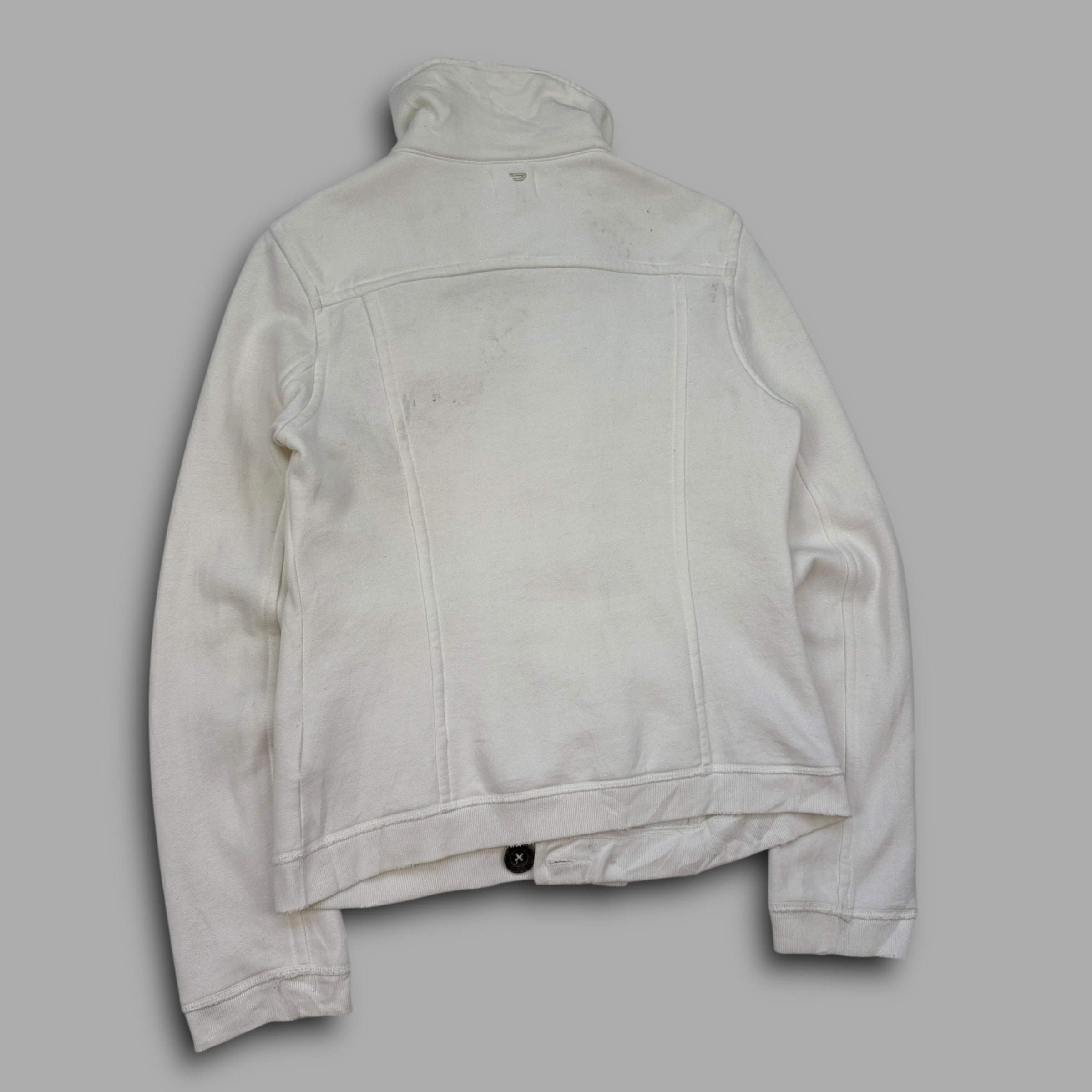 Diesel 2000’s asymmetrical button-up cotton jacket (M)