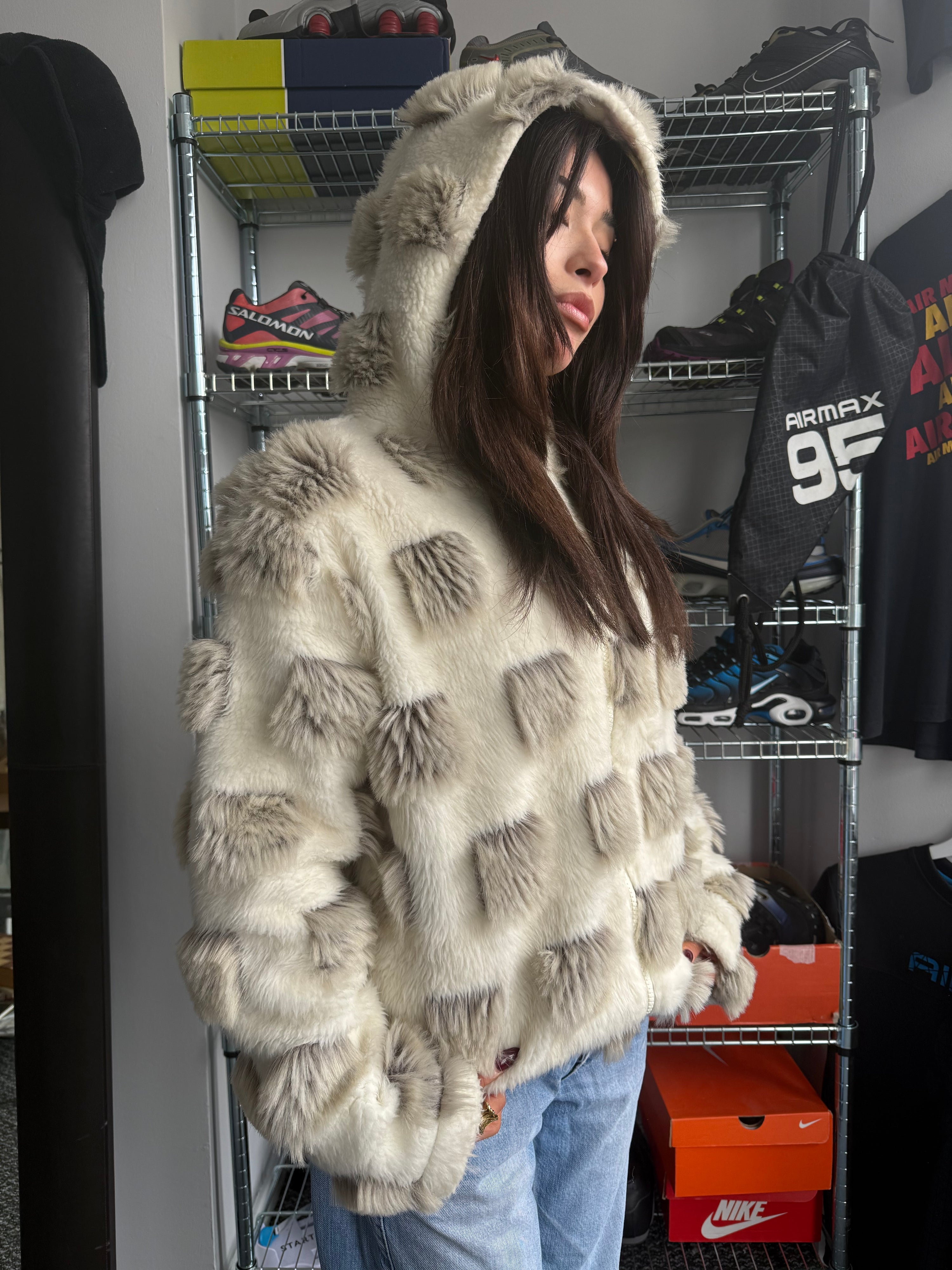 Tog24 technical 1990's modacrlic full-zip jacket (S)