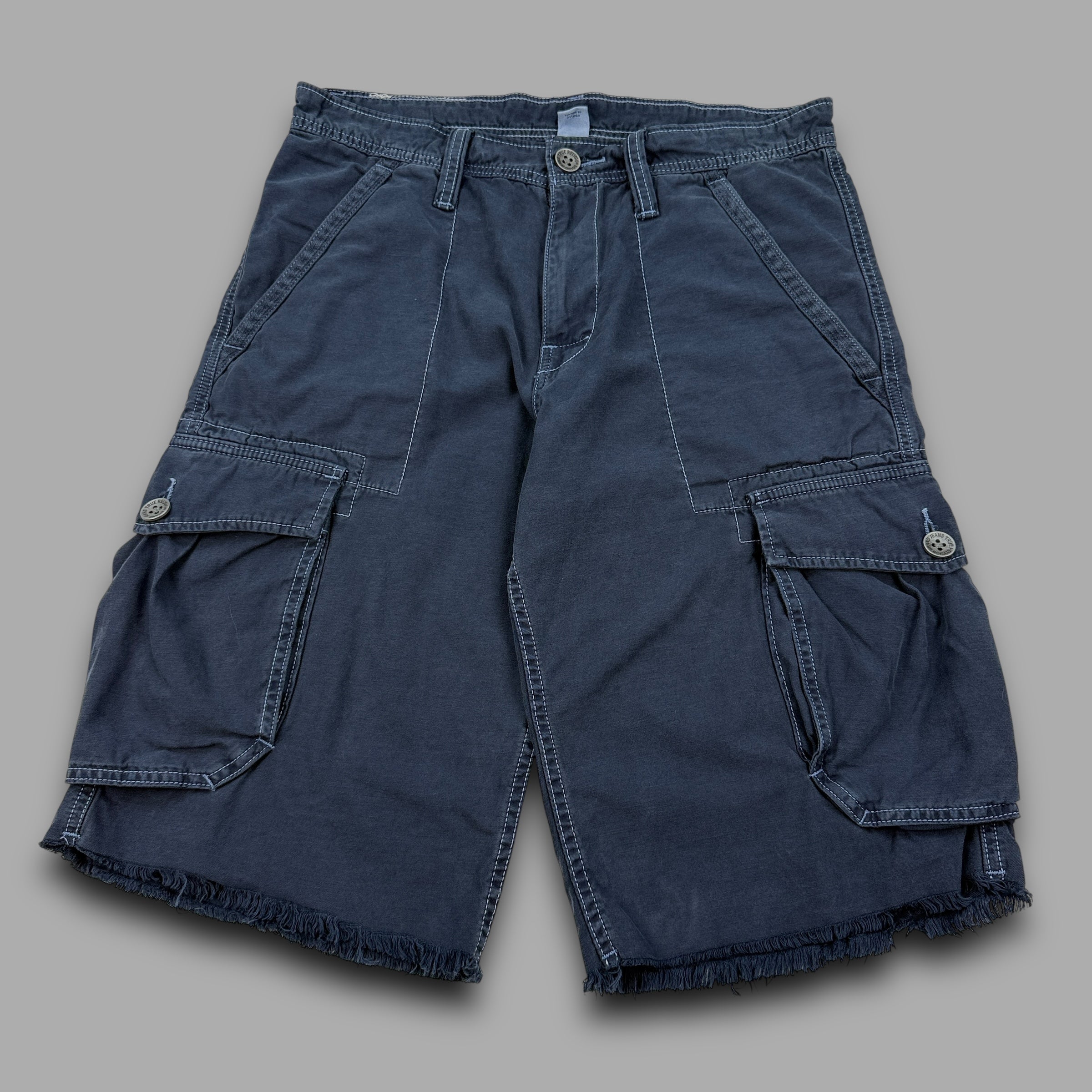 True religion 2000's embroidered baggy shorts (S)
