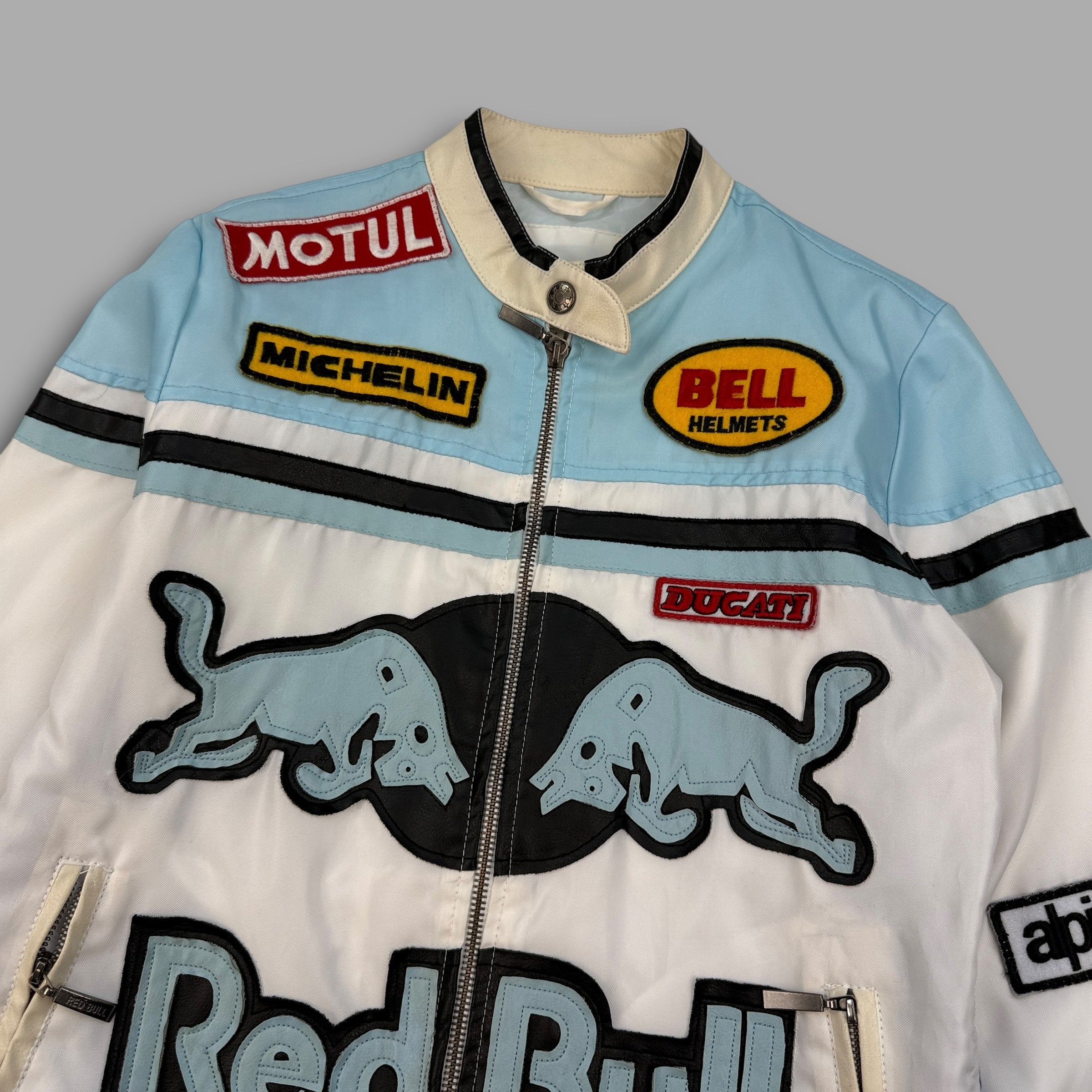 Redbull 2000's lightweight zip-up biker jacket (S)