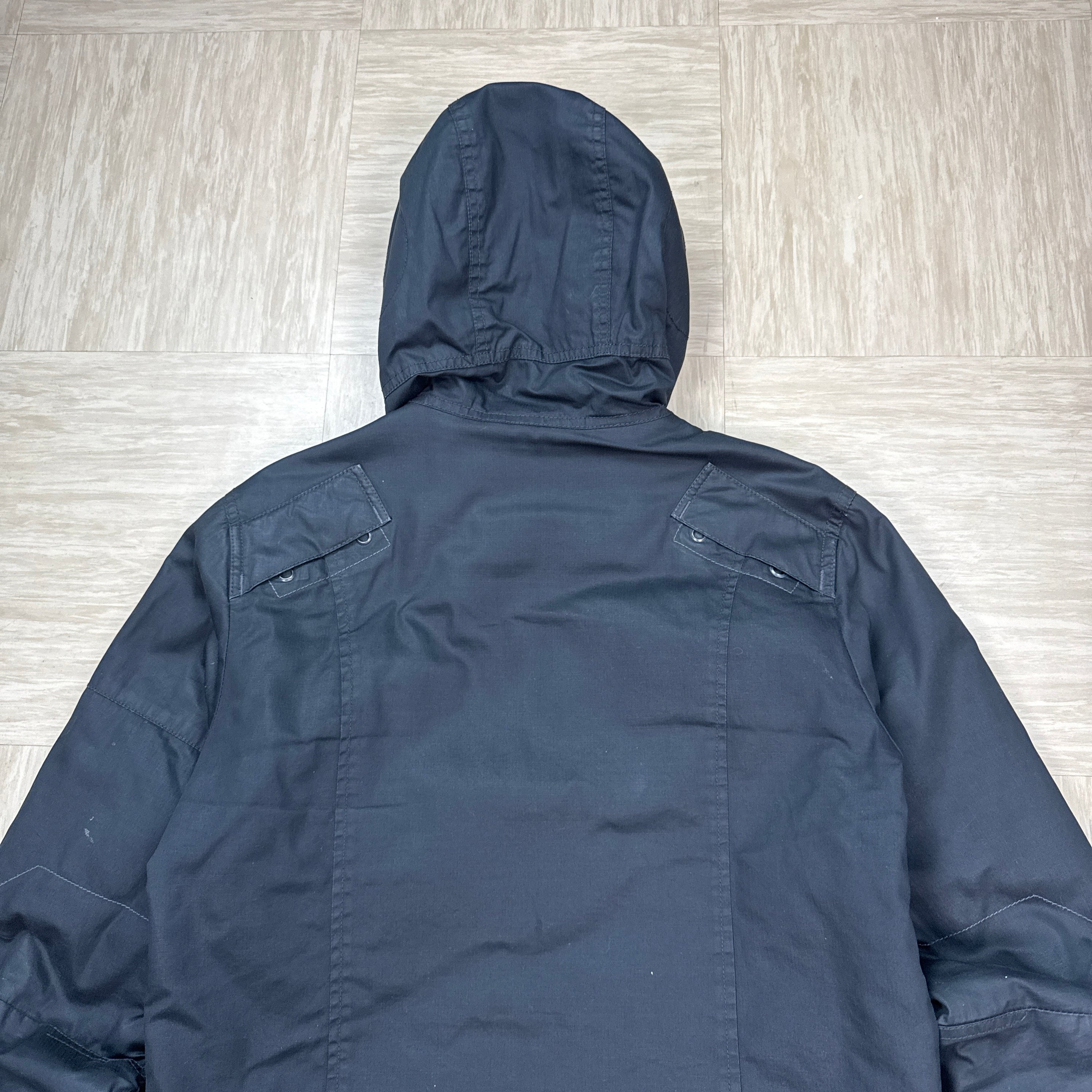 Gstar RAW 2000's technical full zip balaclava style cargo jacket (M)