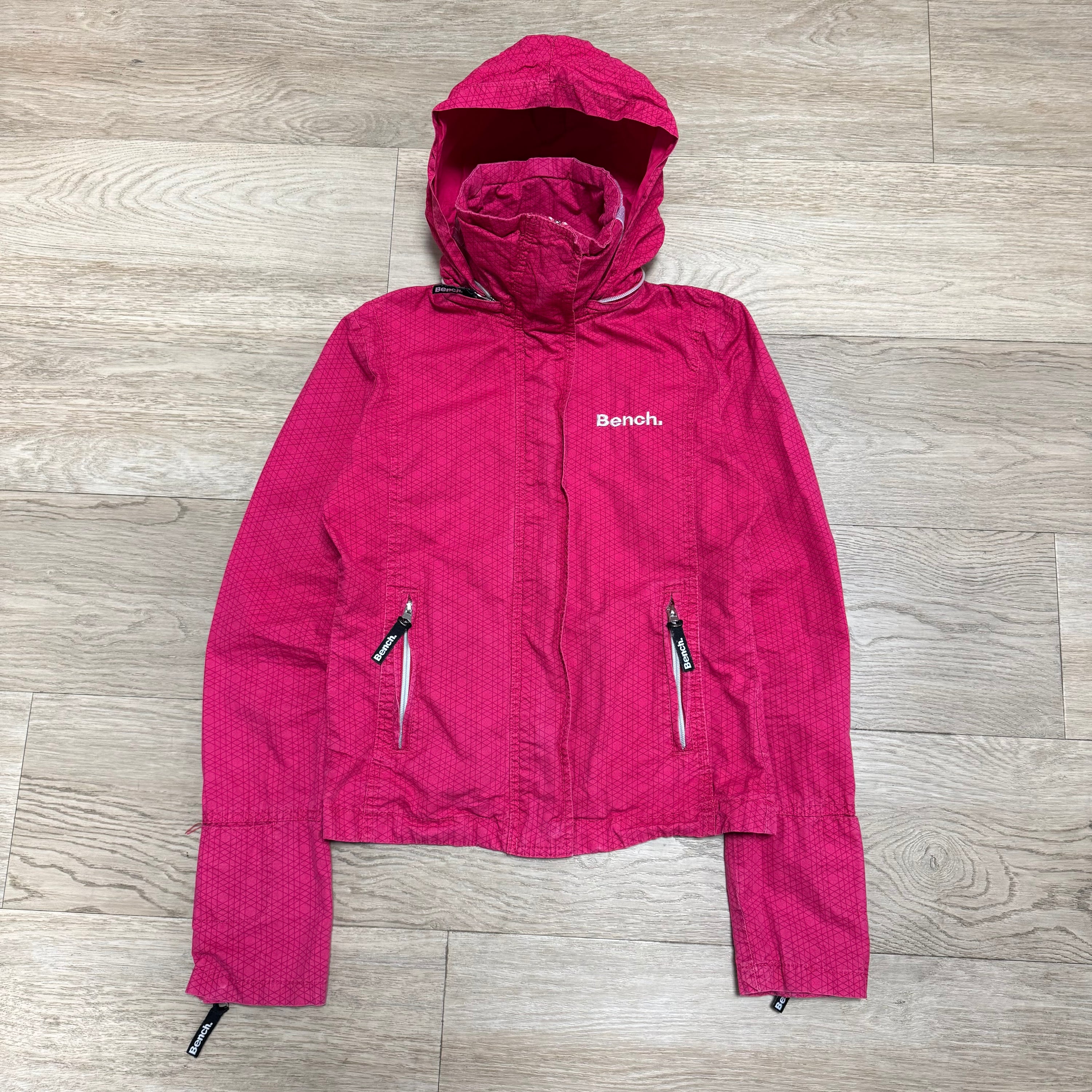 Bench 2000's cropped monogram zip up jacket (XS) wms