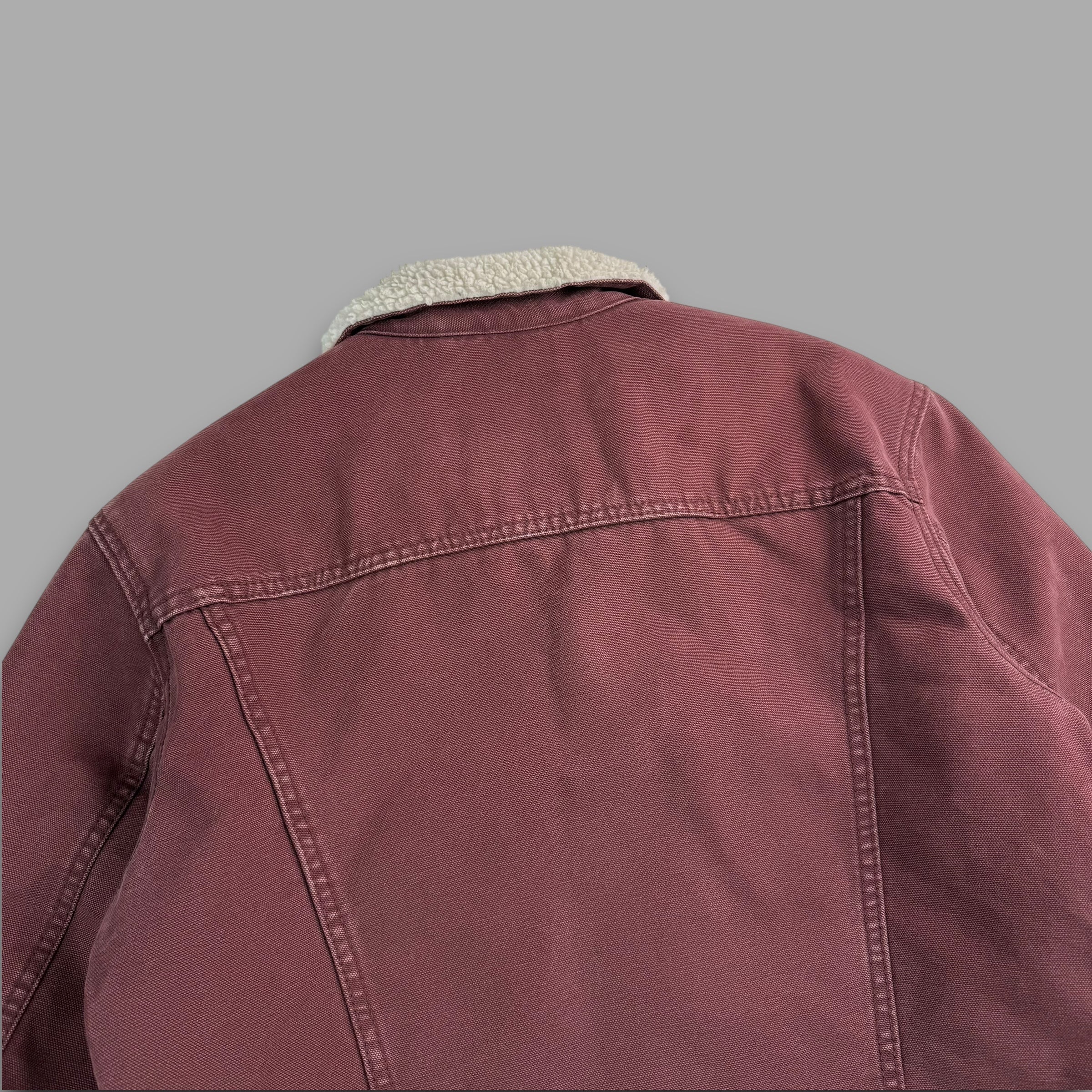 Levi's sherpa lined red denim jacket (S)