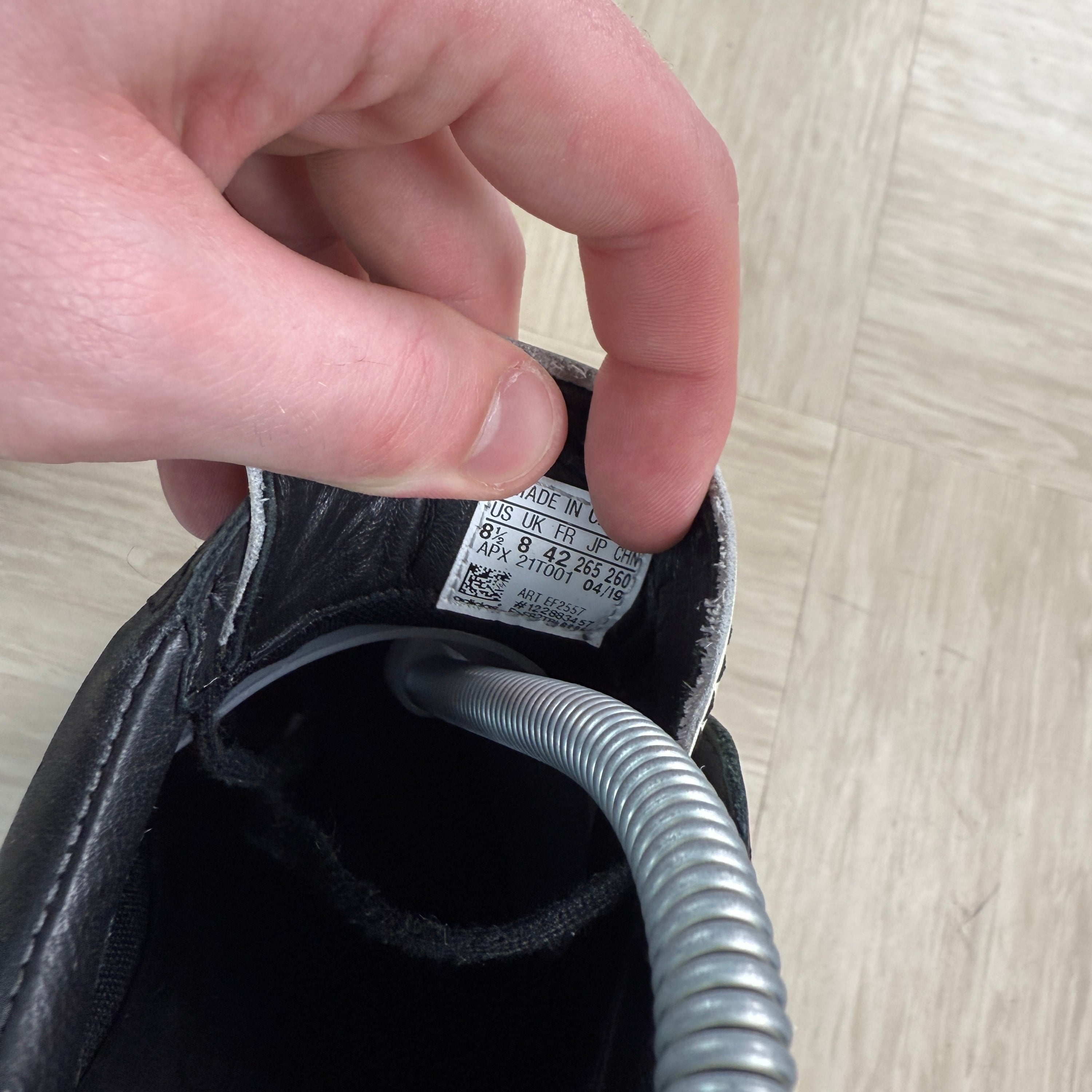 Adidas x Yohji Yamamoto 2007 perforated leather Y3 field trainers (UK8)