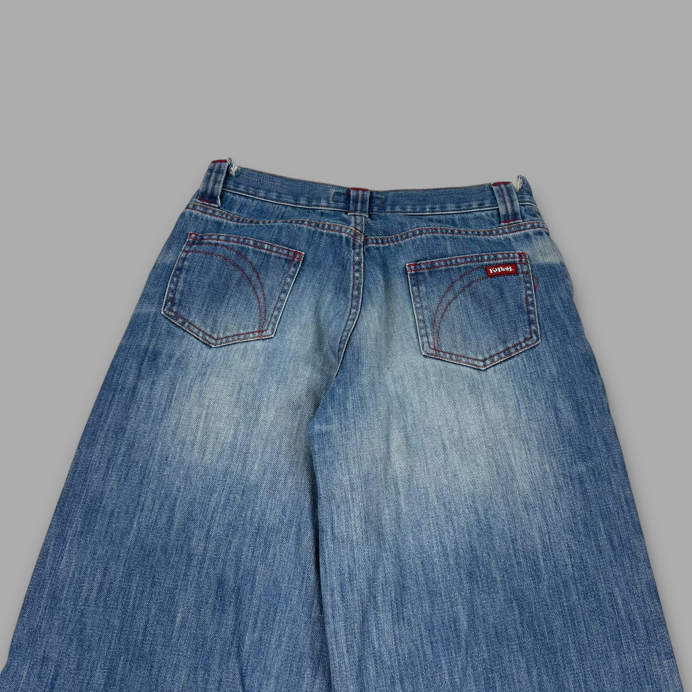 Killah 2000's baggy wide leg denim jeans (S)