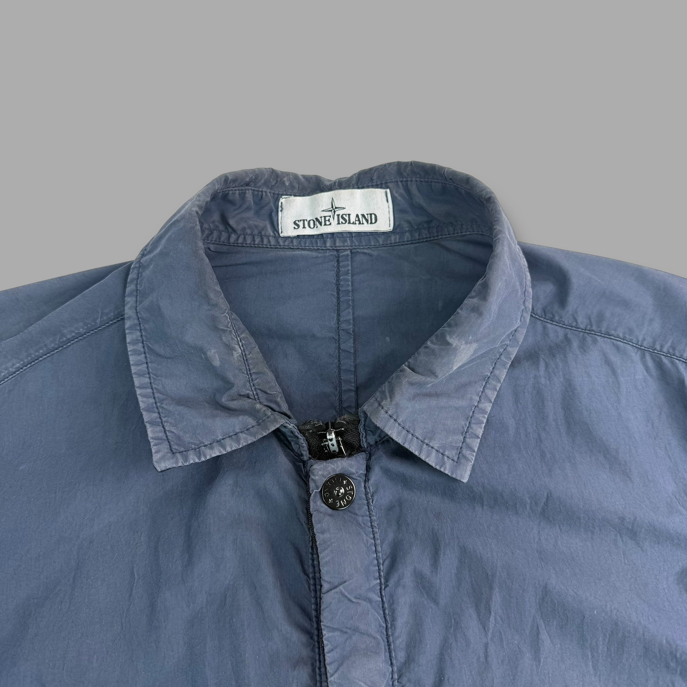 Stone island zip up overshirt (XXL)