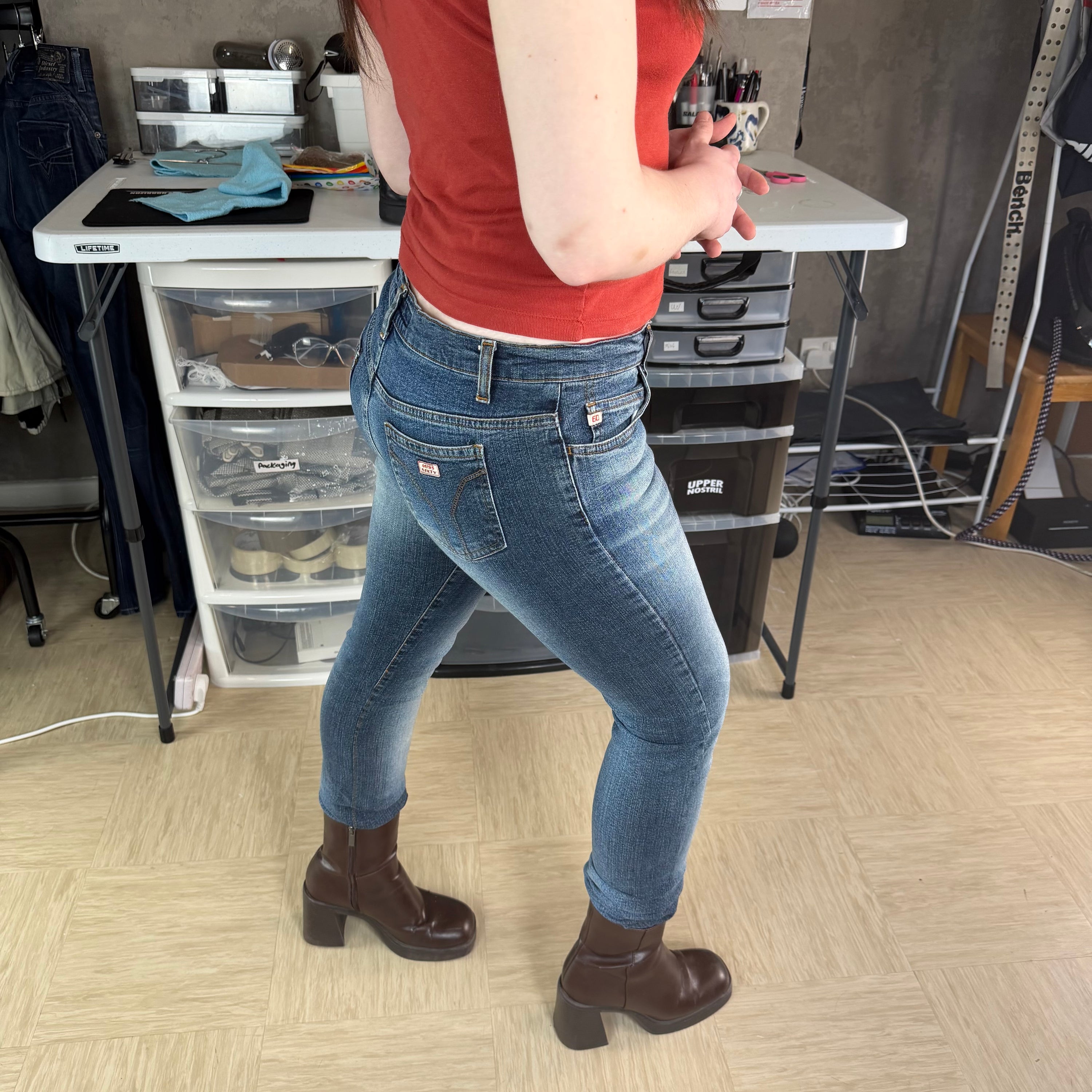 Miss sixty 2000's super tommy denim straight leg jeans (M)
