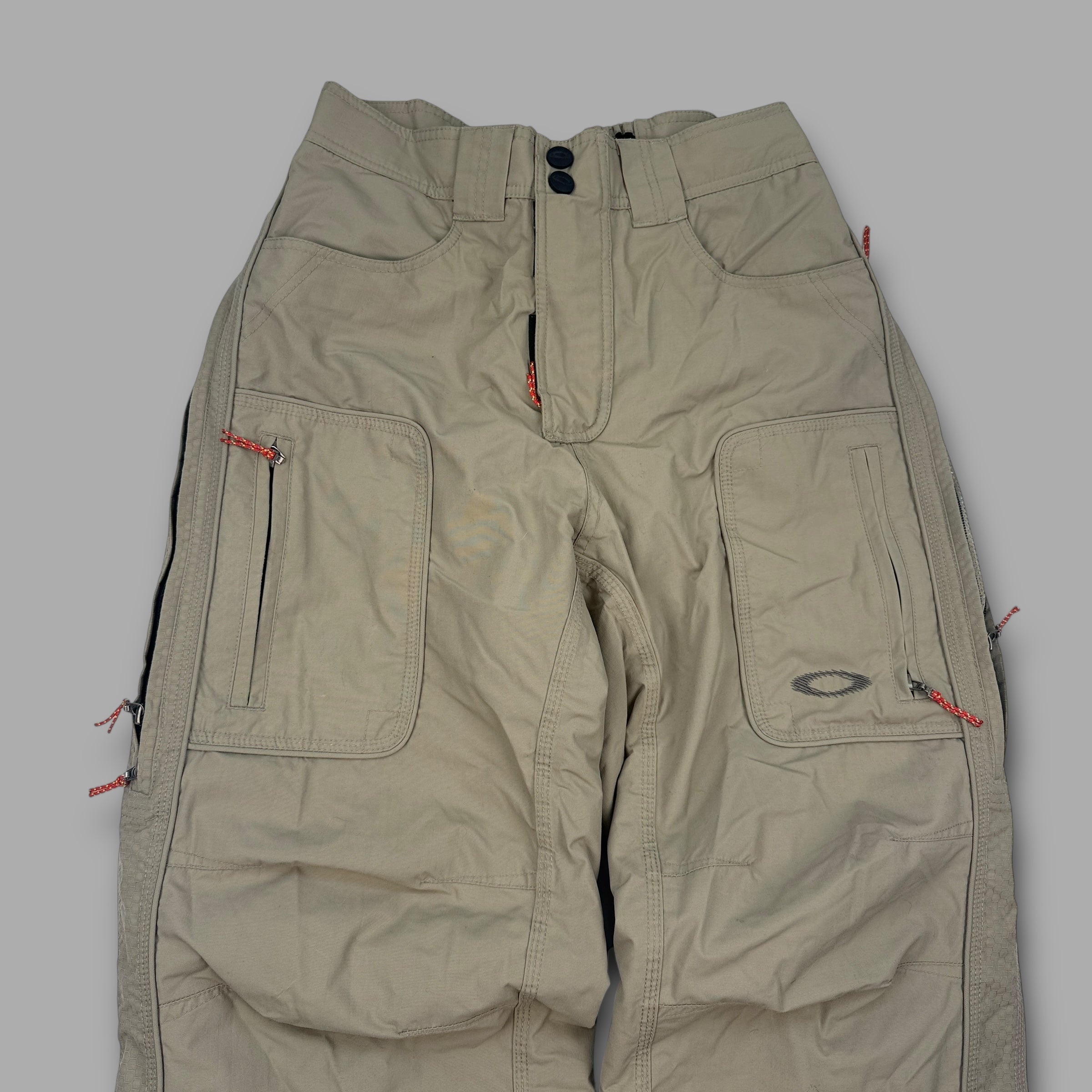 Oakley software 2000's technical baggy wide leg contrast stitch ski sallopettes (S)