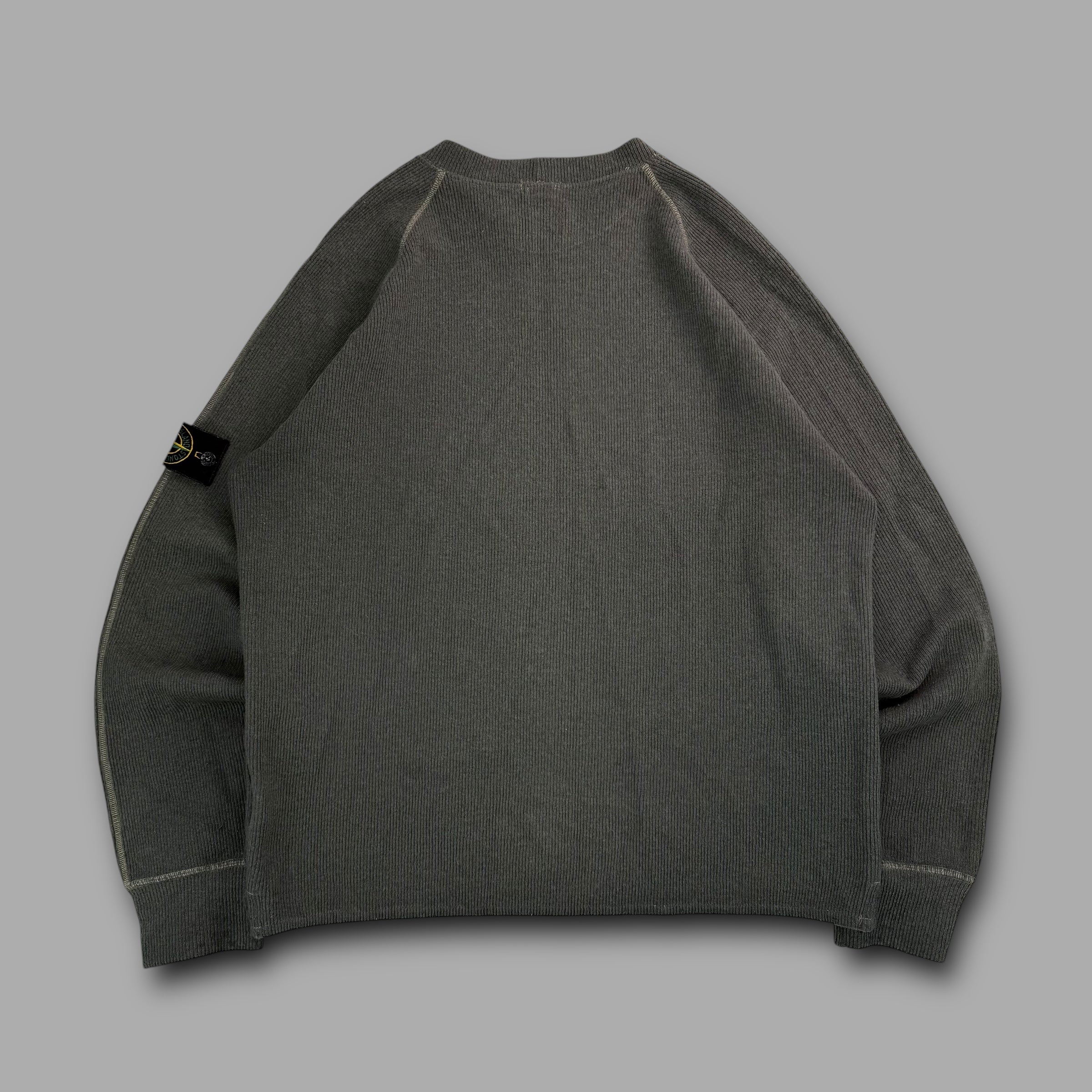 Stone island 2003 wool knit sweatshirt (L)