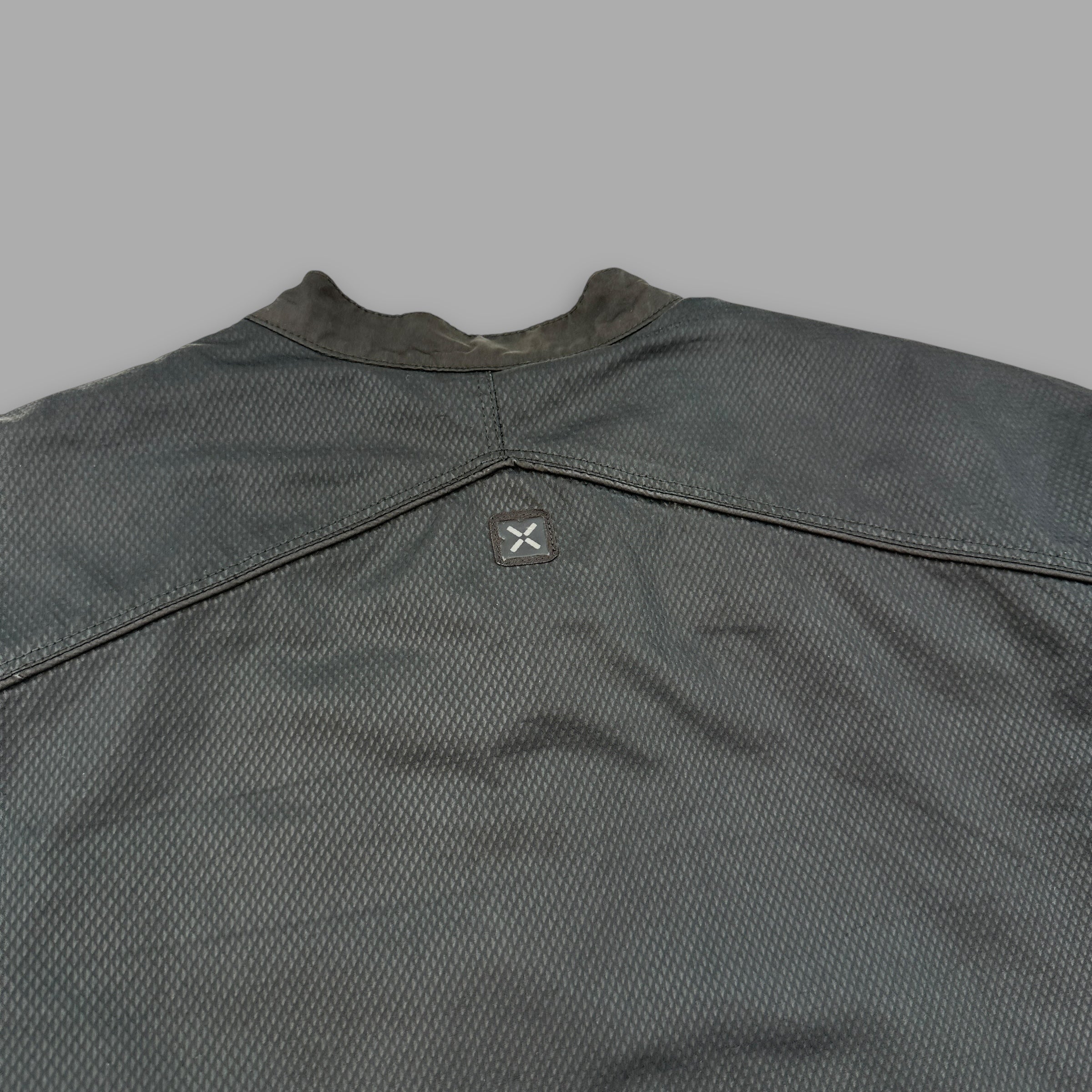 Nike clima-fit 2000's technical panelled softshell multi-pocket track jacket (S)