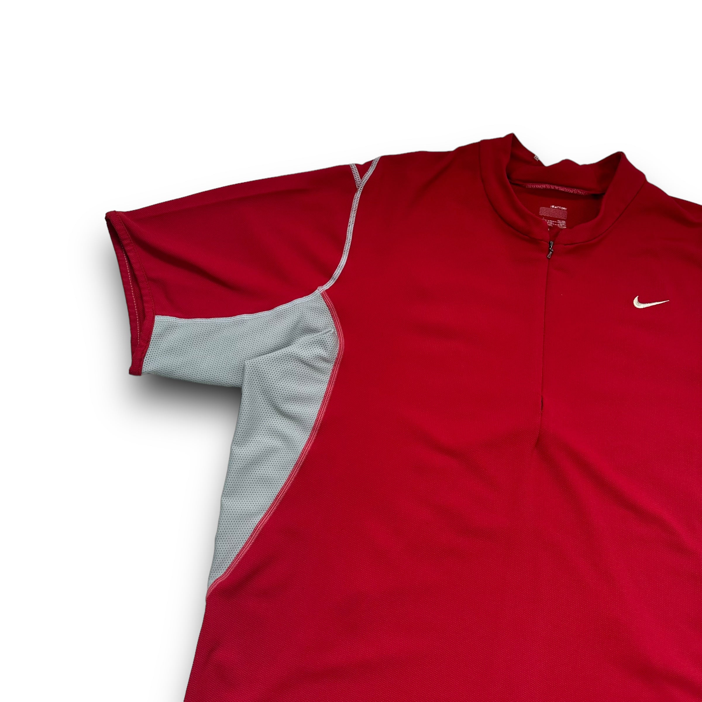 Nike training 2000's contrast stitch polo shirt (L)